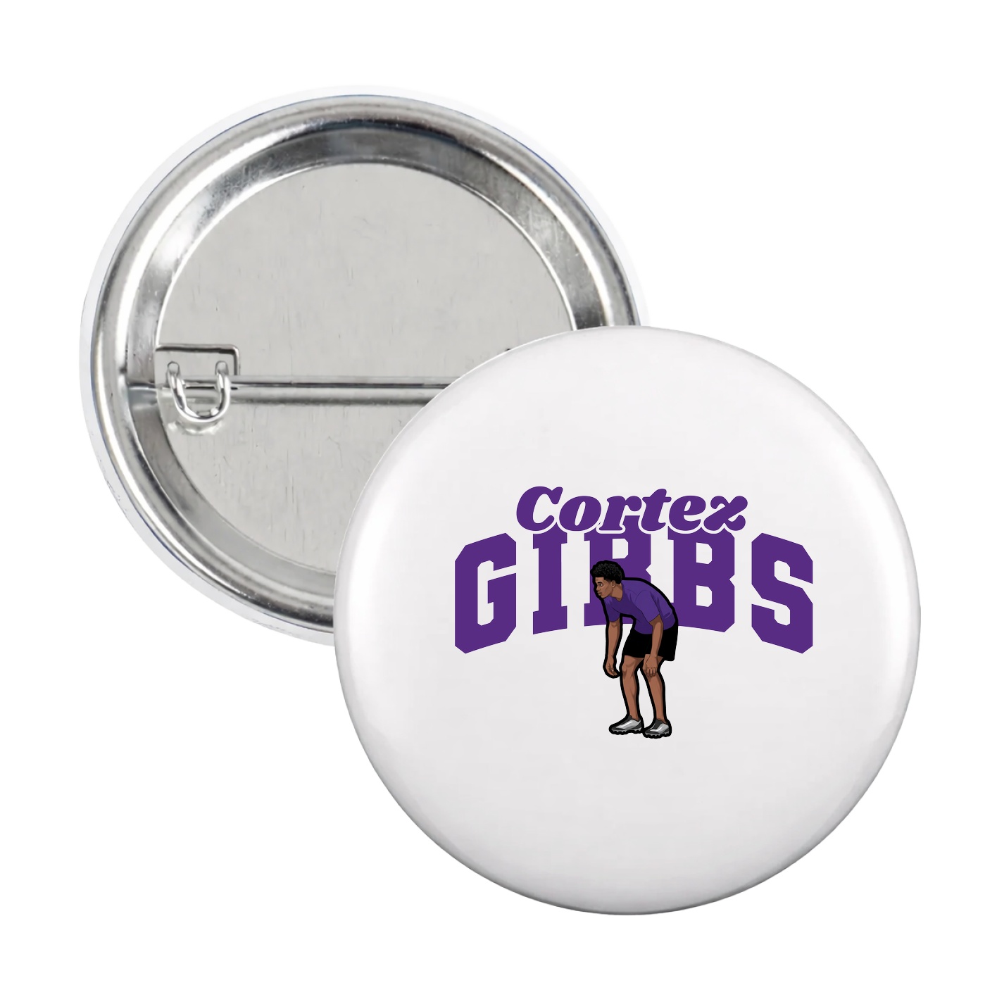 Game Day Button — Signature Arch in White