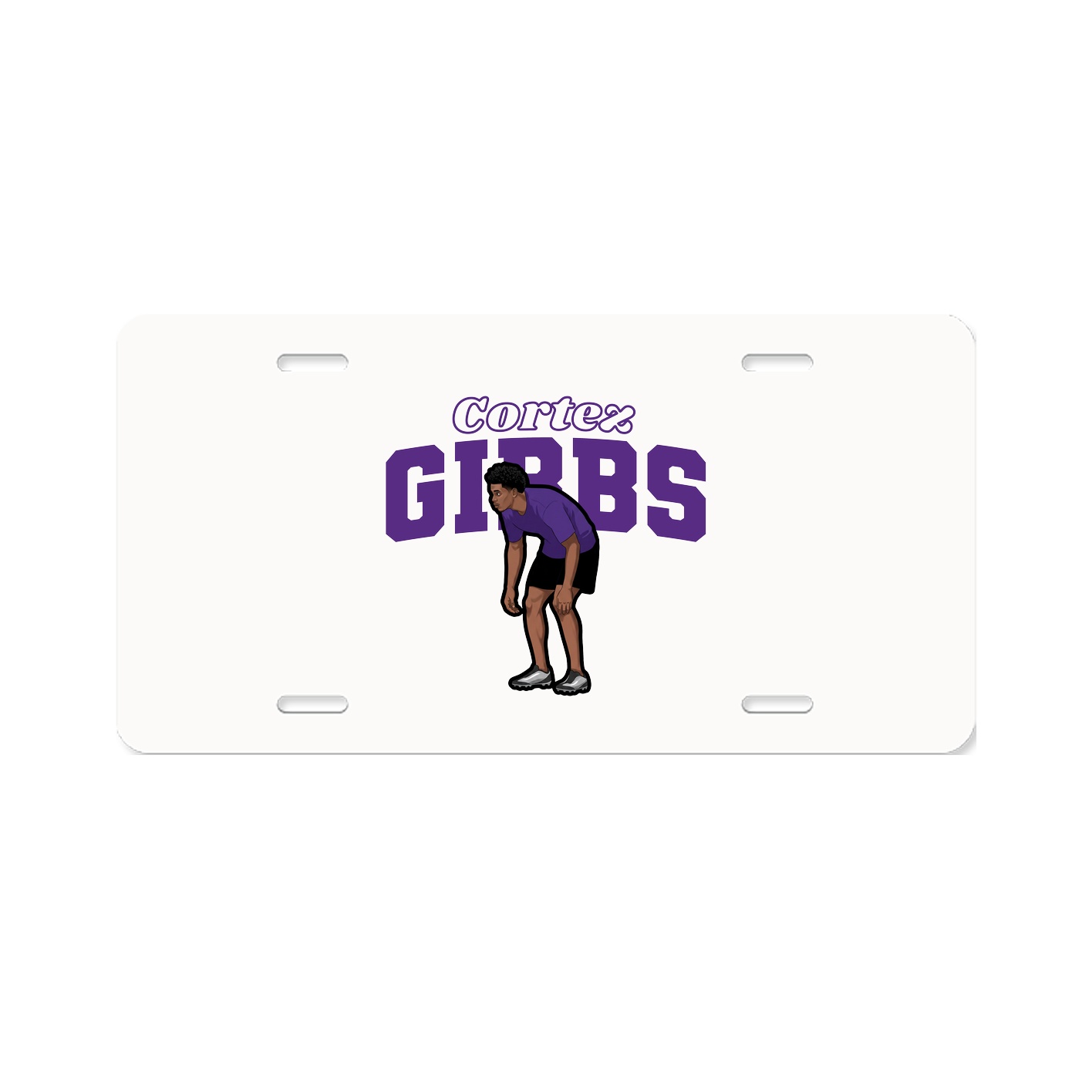 License Plate — Name Arch in Classic