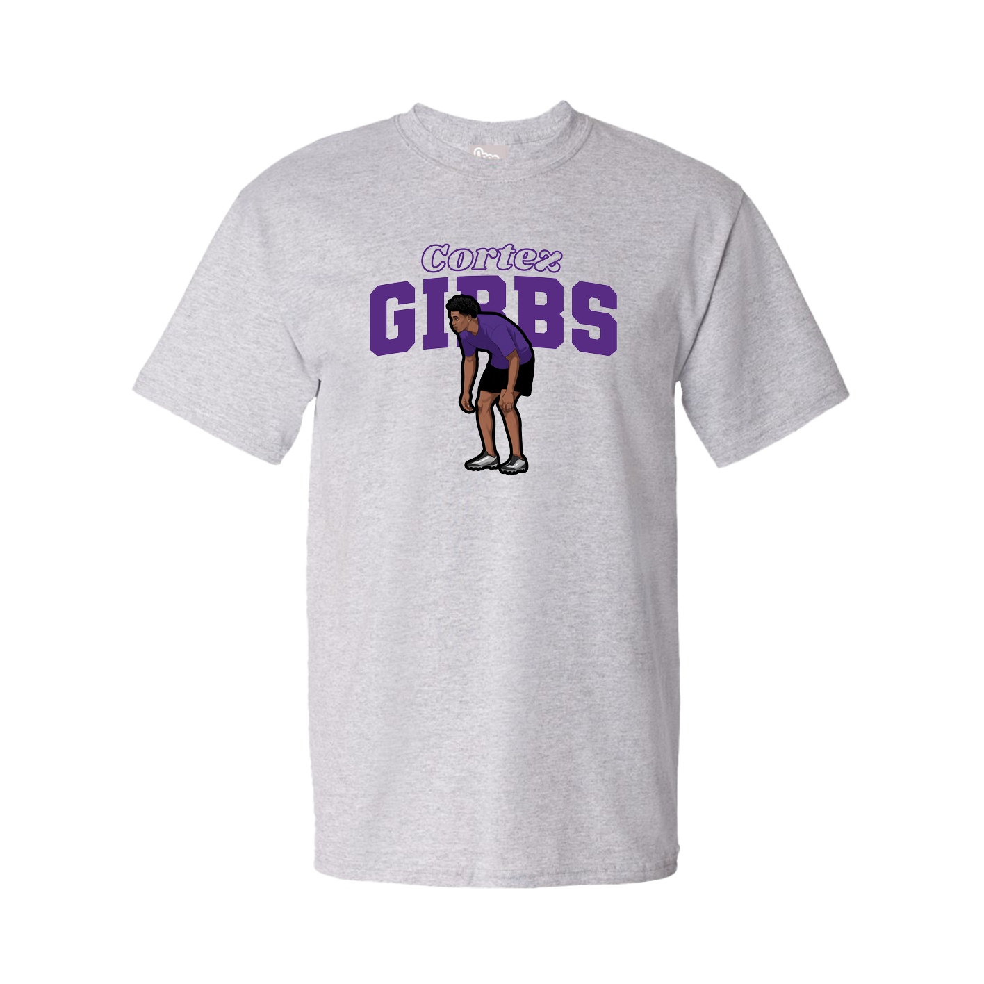Youth Tee — Name Arch in Grey