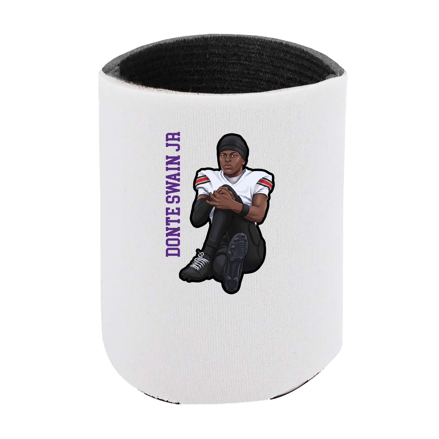 Can Holder — Name Vertical in White
