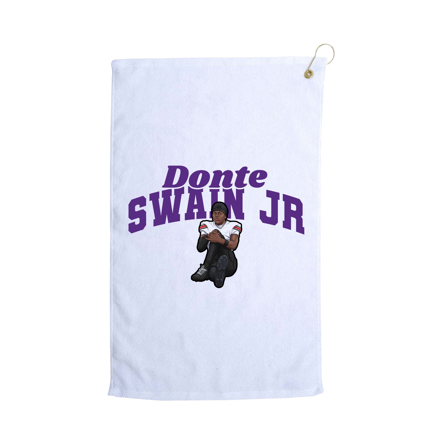 Golf Towel — Signature Arch in White