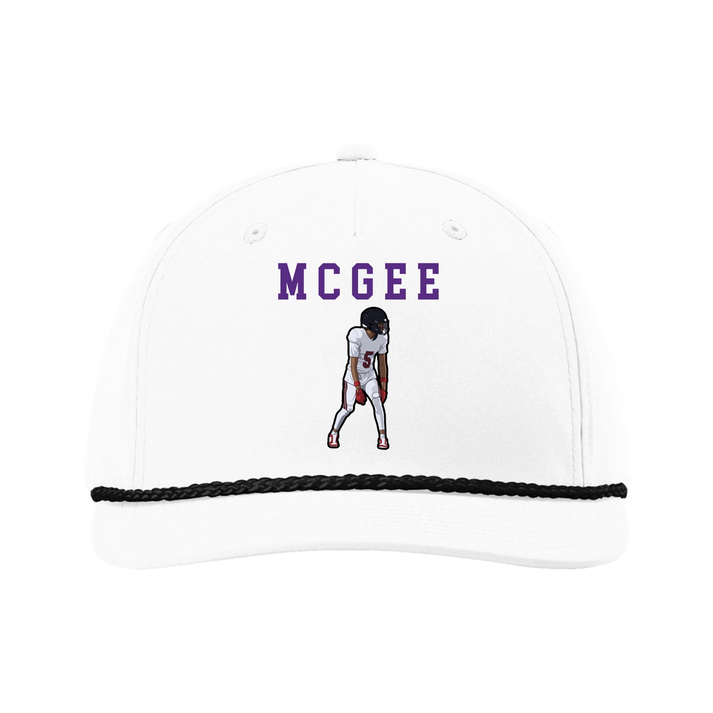 Five-Panel Classic Rope Cap — Shirsey in White