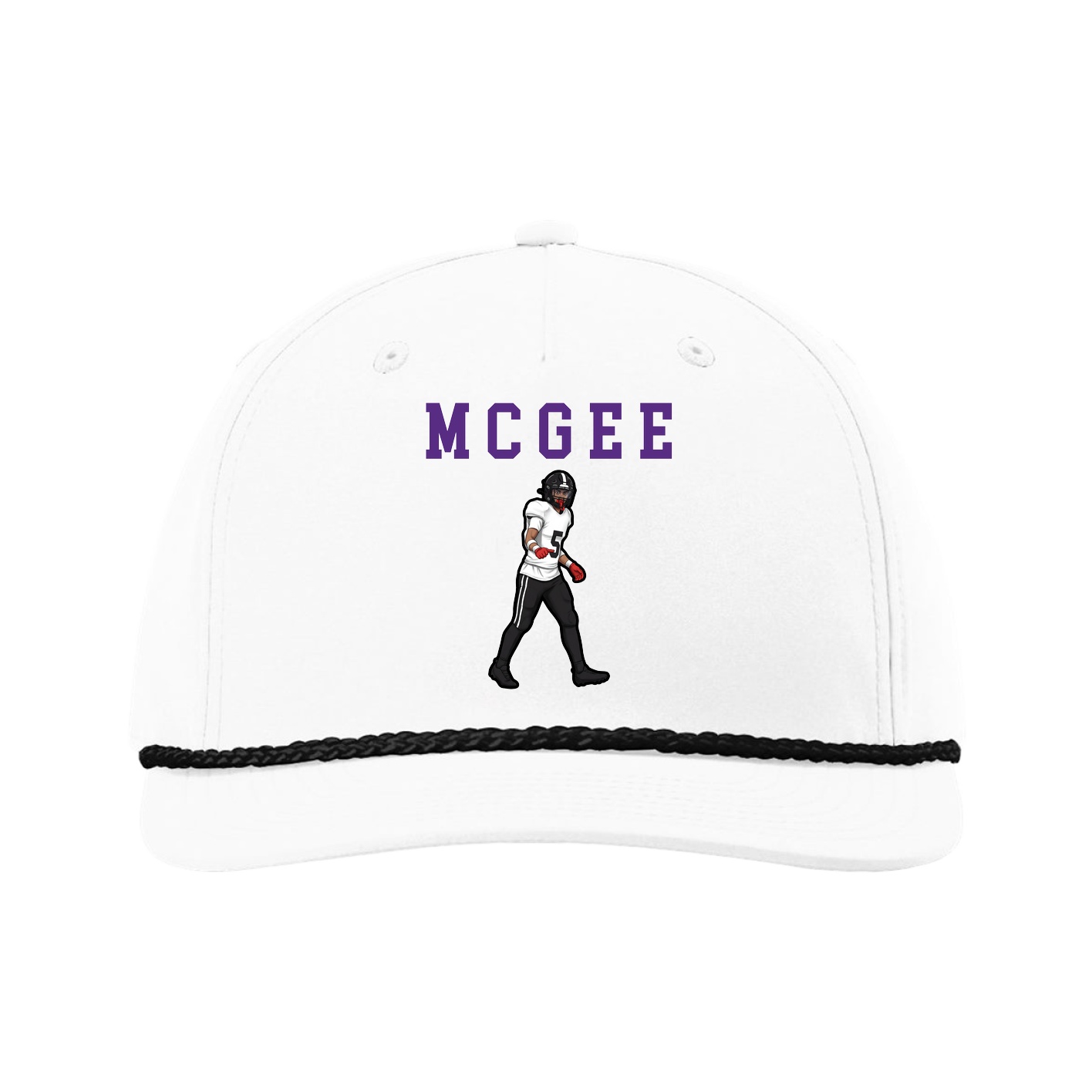 Five-Panel Classic Rope Cap — Shirsey in White
