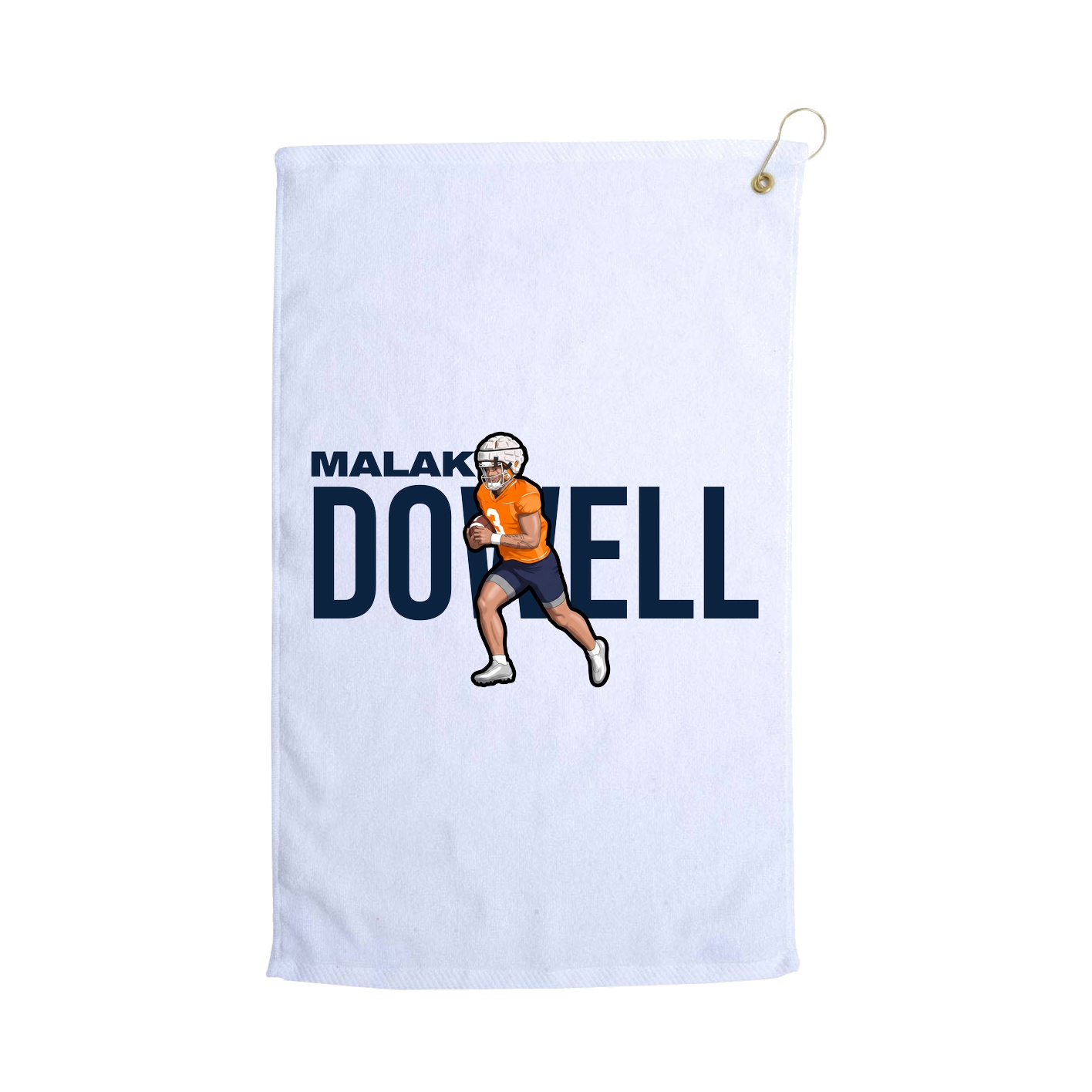 Golf Towel — Player Name in White
