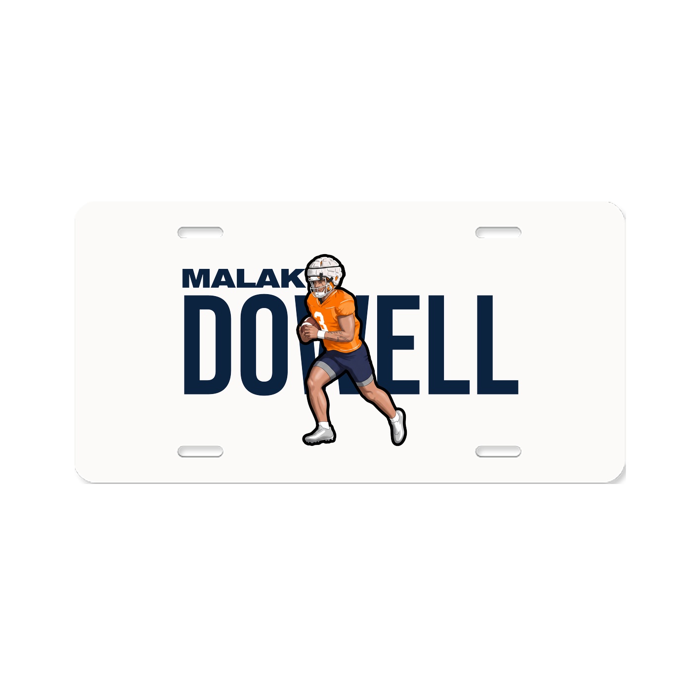 License Plate — Player Name in Classic