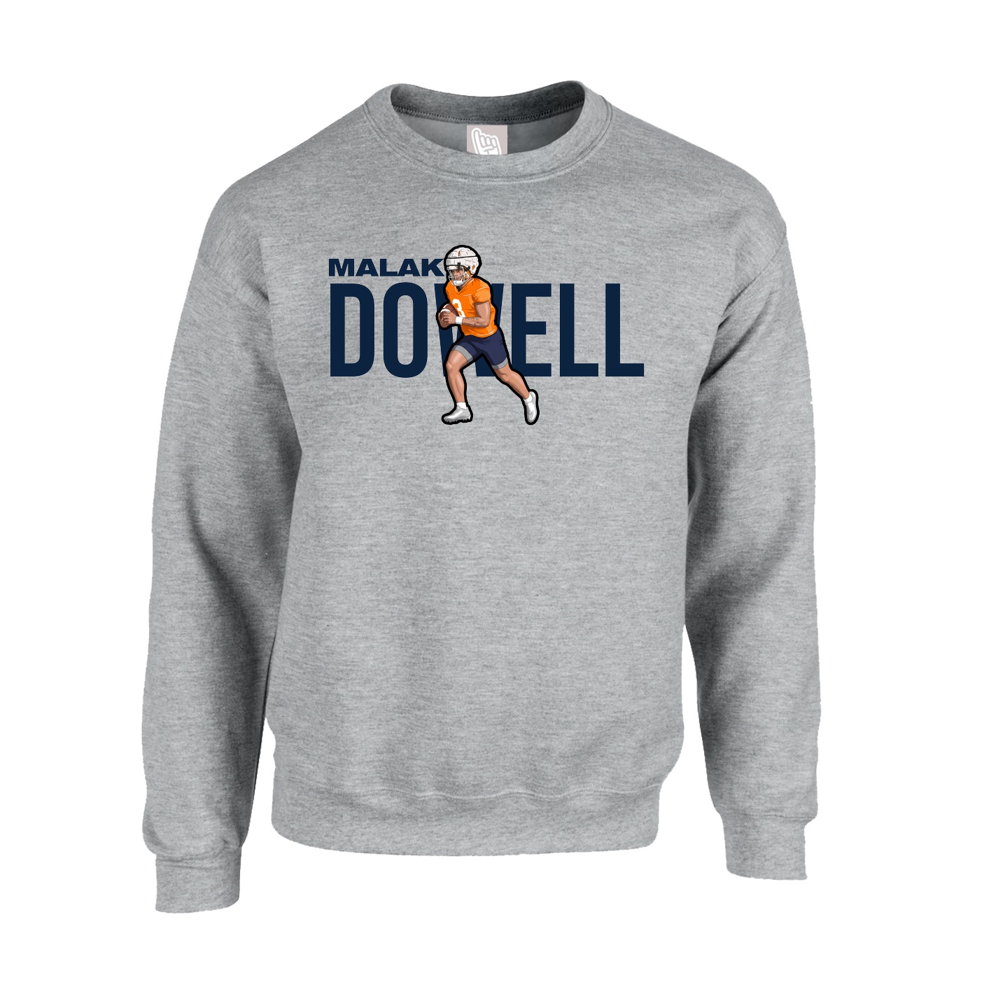 Fleece Crew — Player Name in Grey