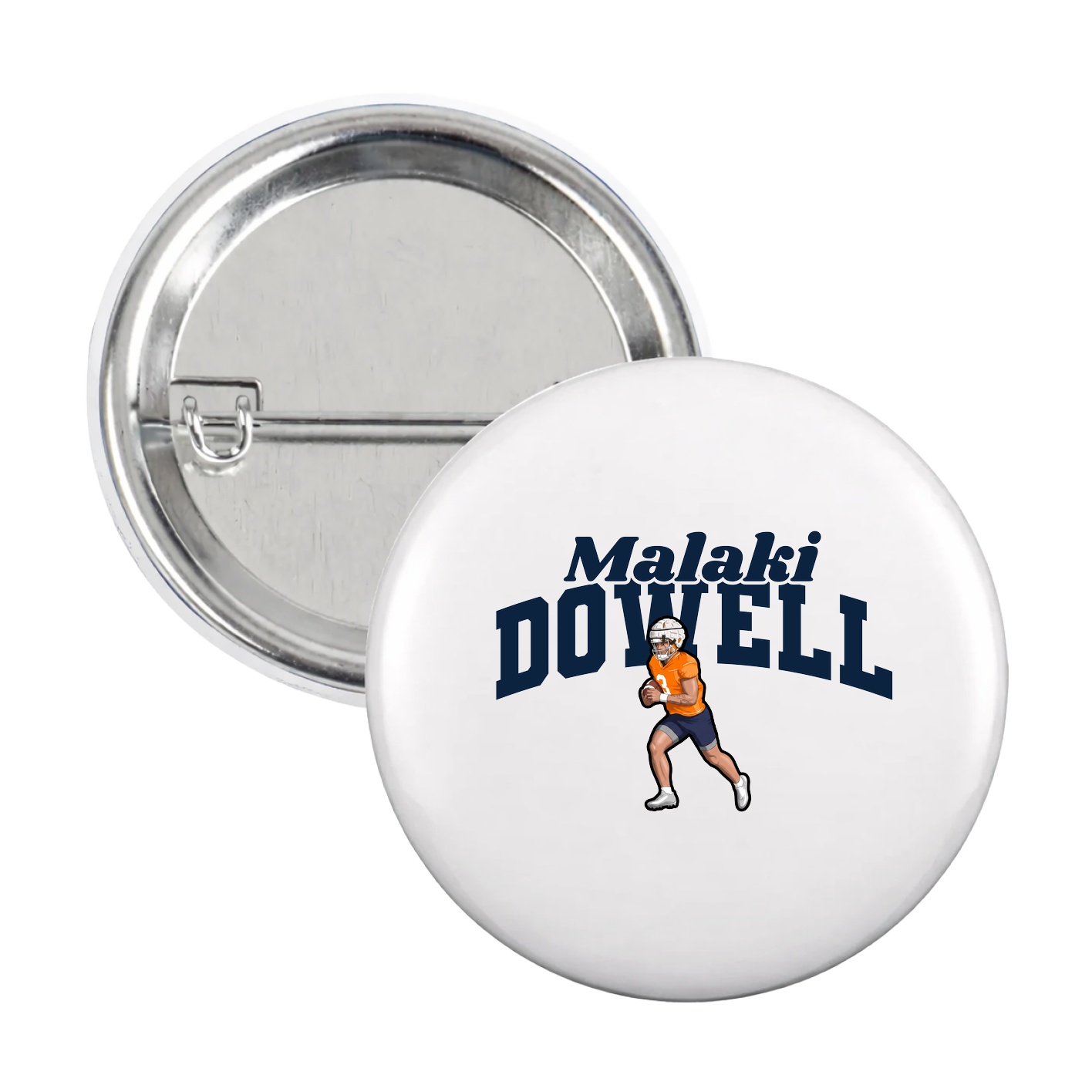 Game Day Button — Signature Arch in White