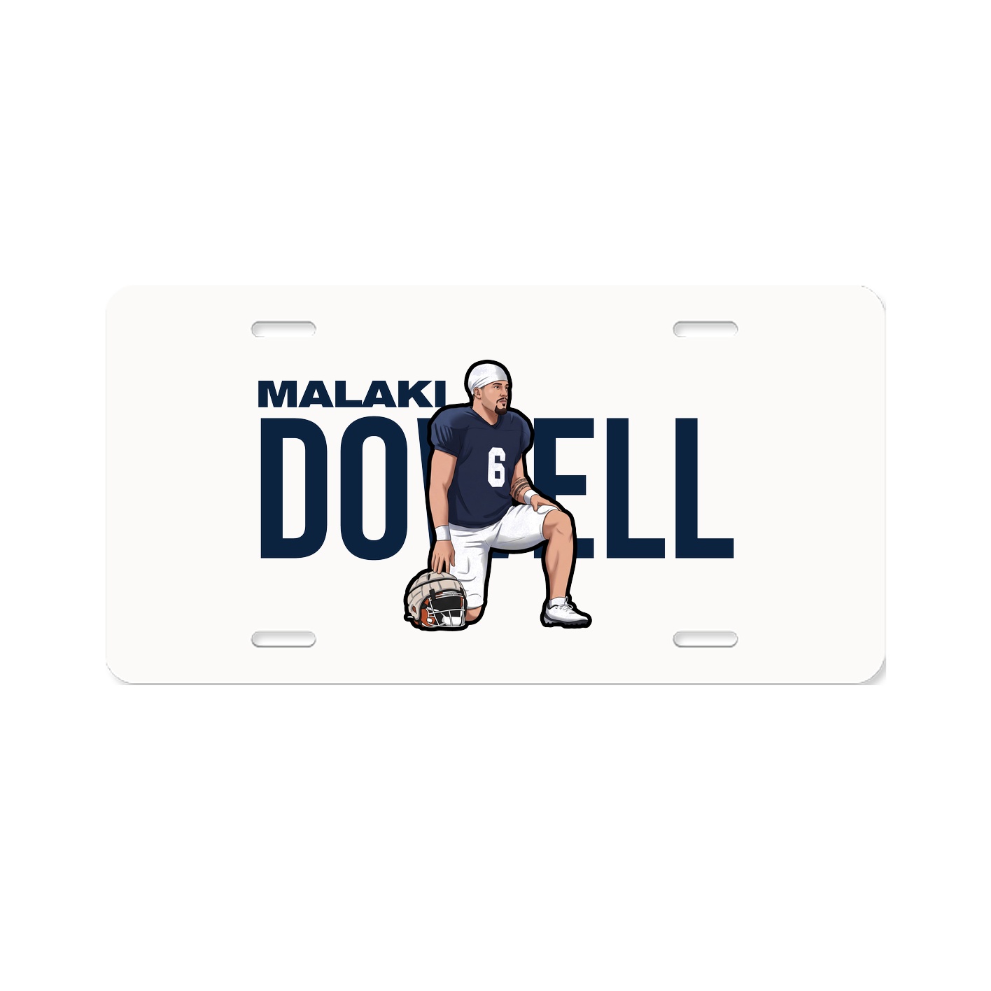 License Plate — Player Name in Classic
