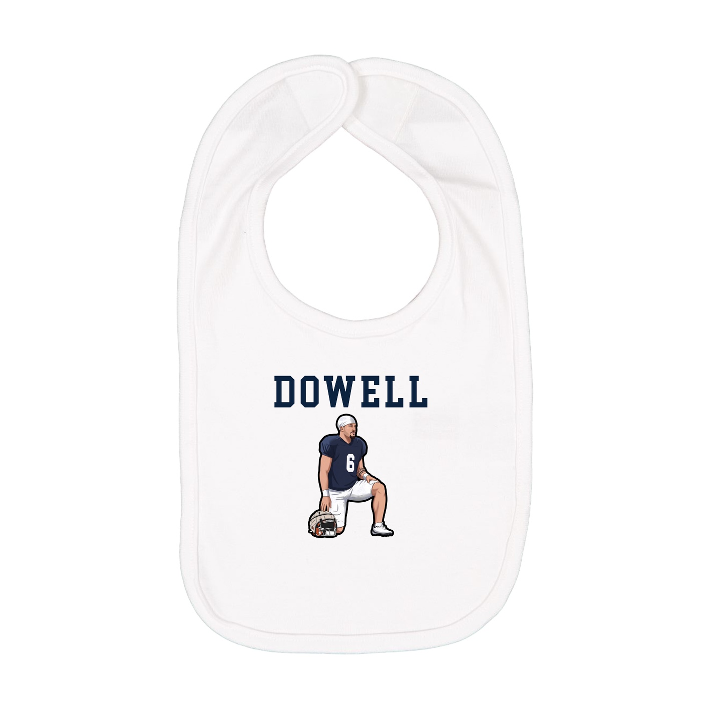 Infant Bib — Shirsey in White