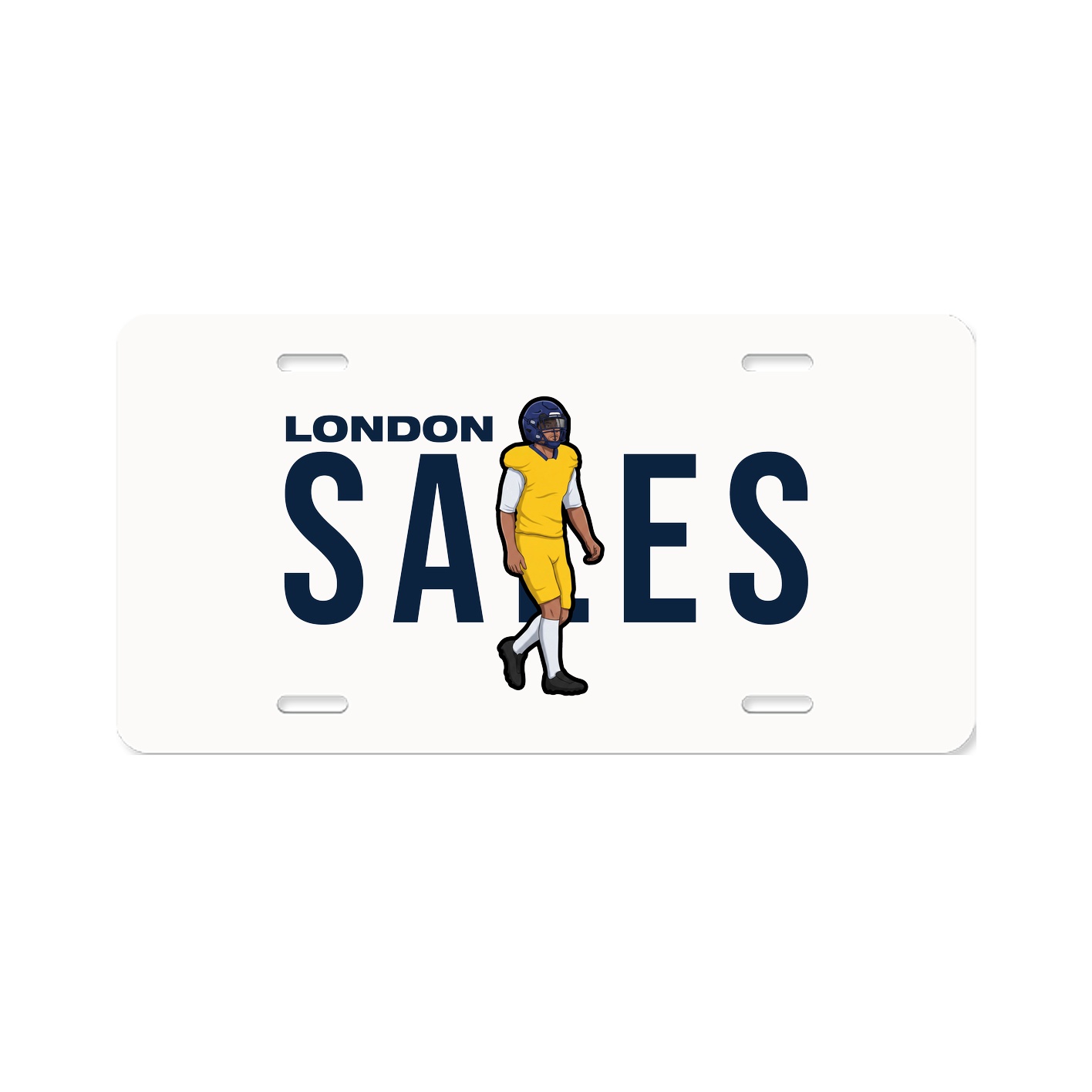 License Plate — Player Name in Classic
