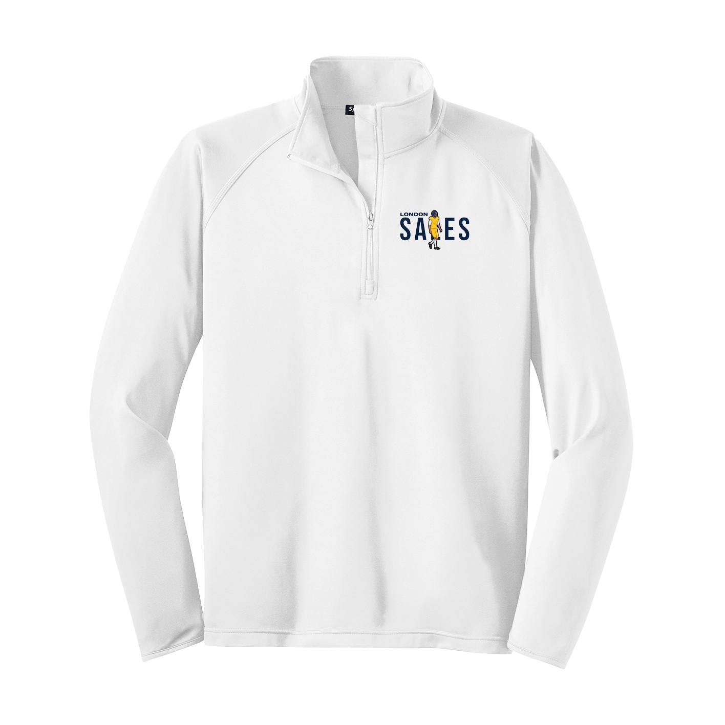 Q-Zip Pullover — Player Name in White