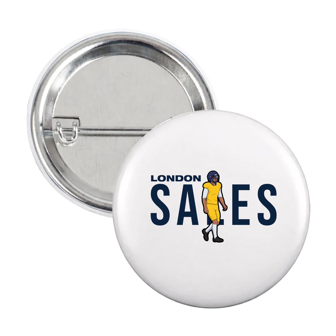 Game Day Button — Player Name in White