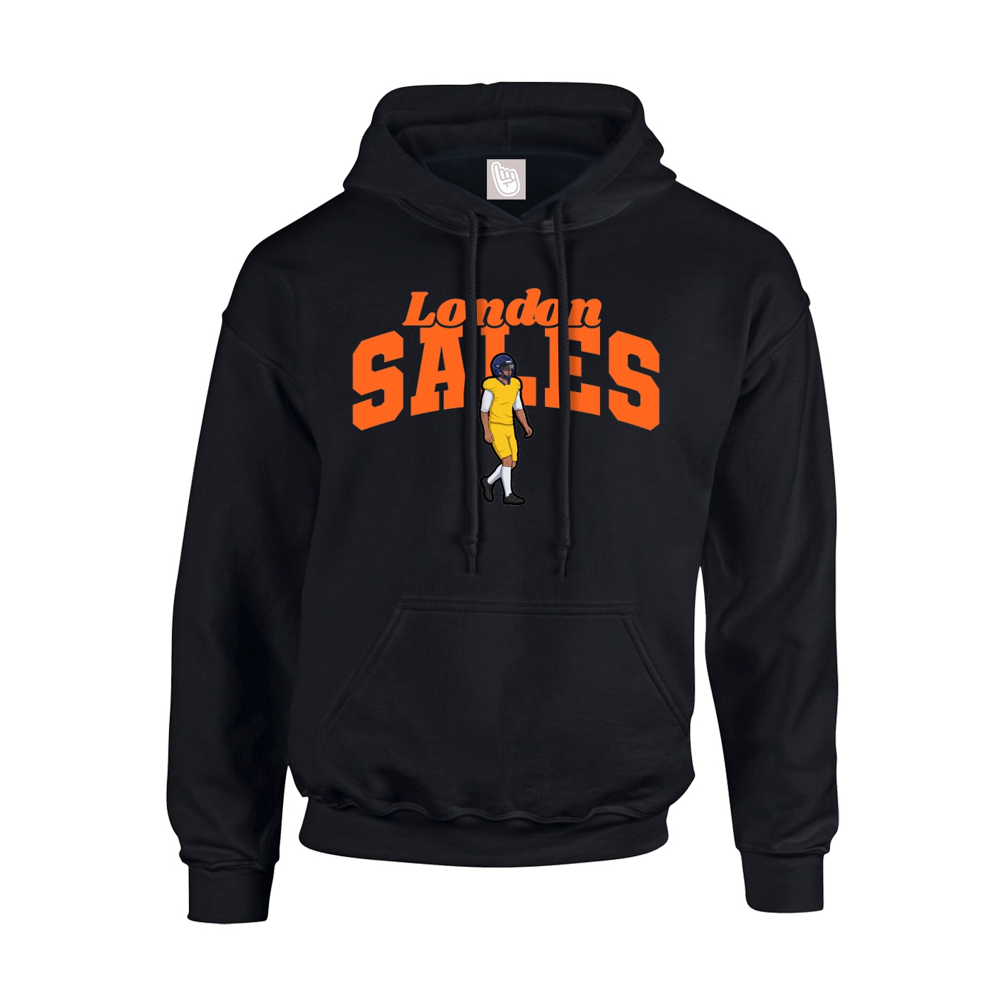 Youth Hoodie — Signature Arch in Black