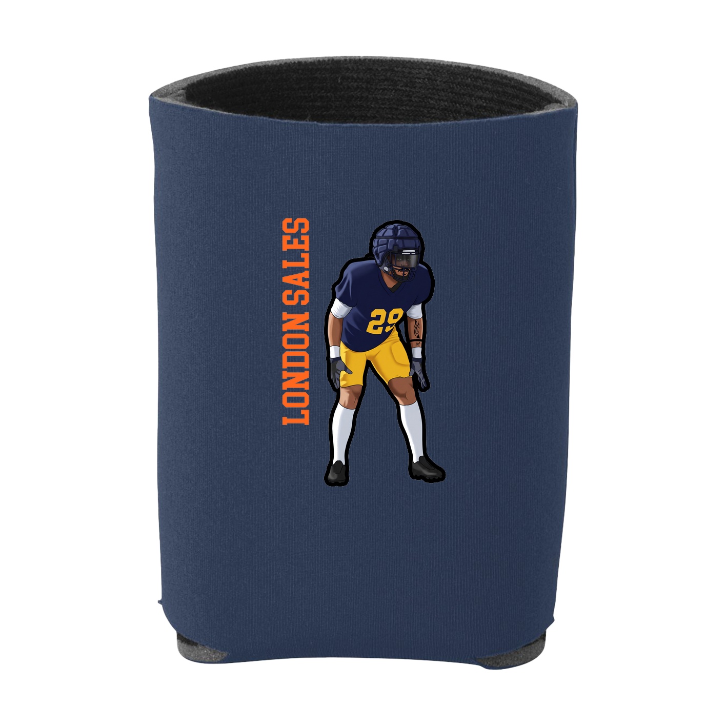 Can Holder — Name Vertical in Navy