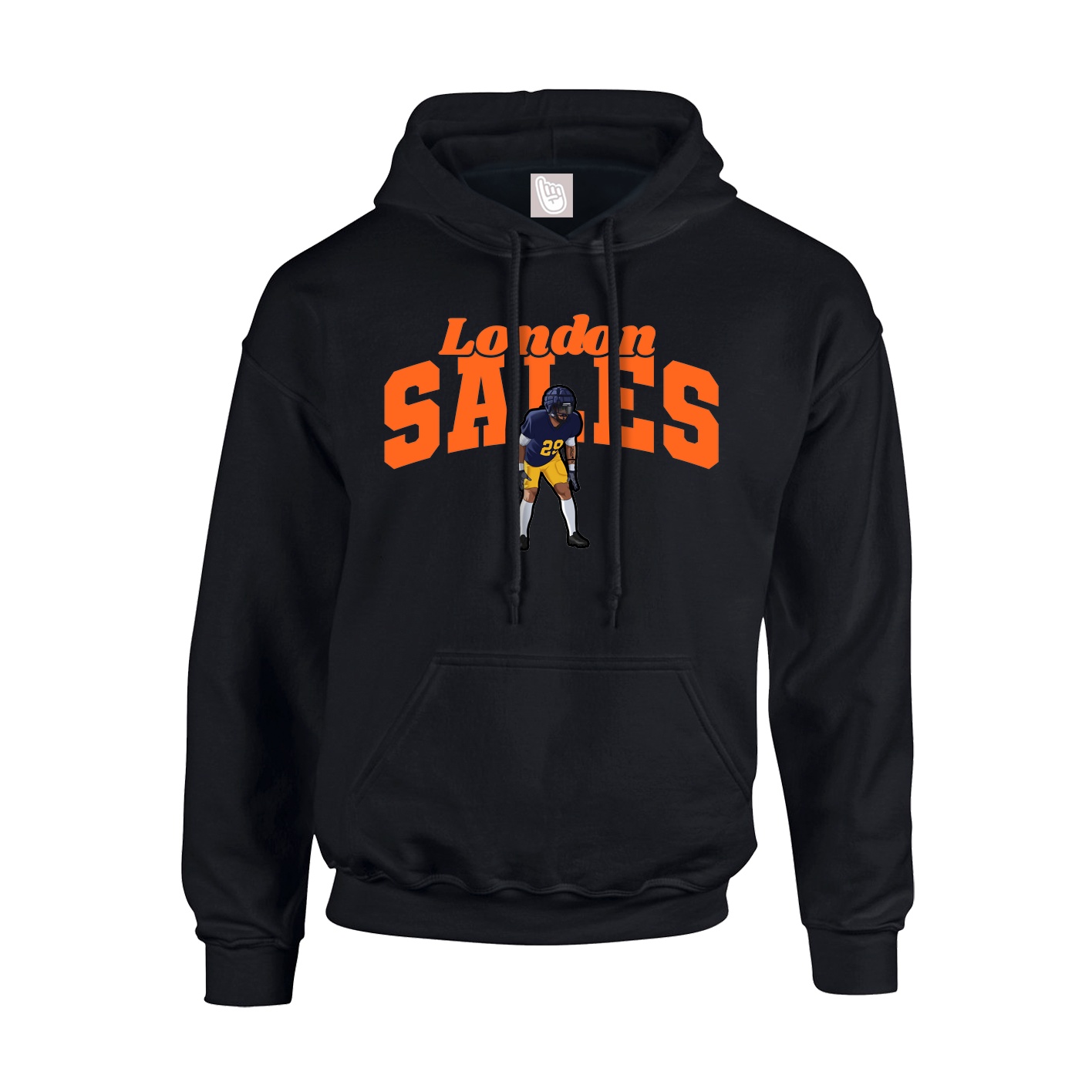Hoodie — Signature Arch in Black