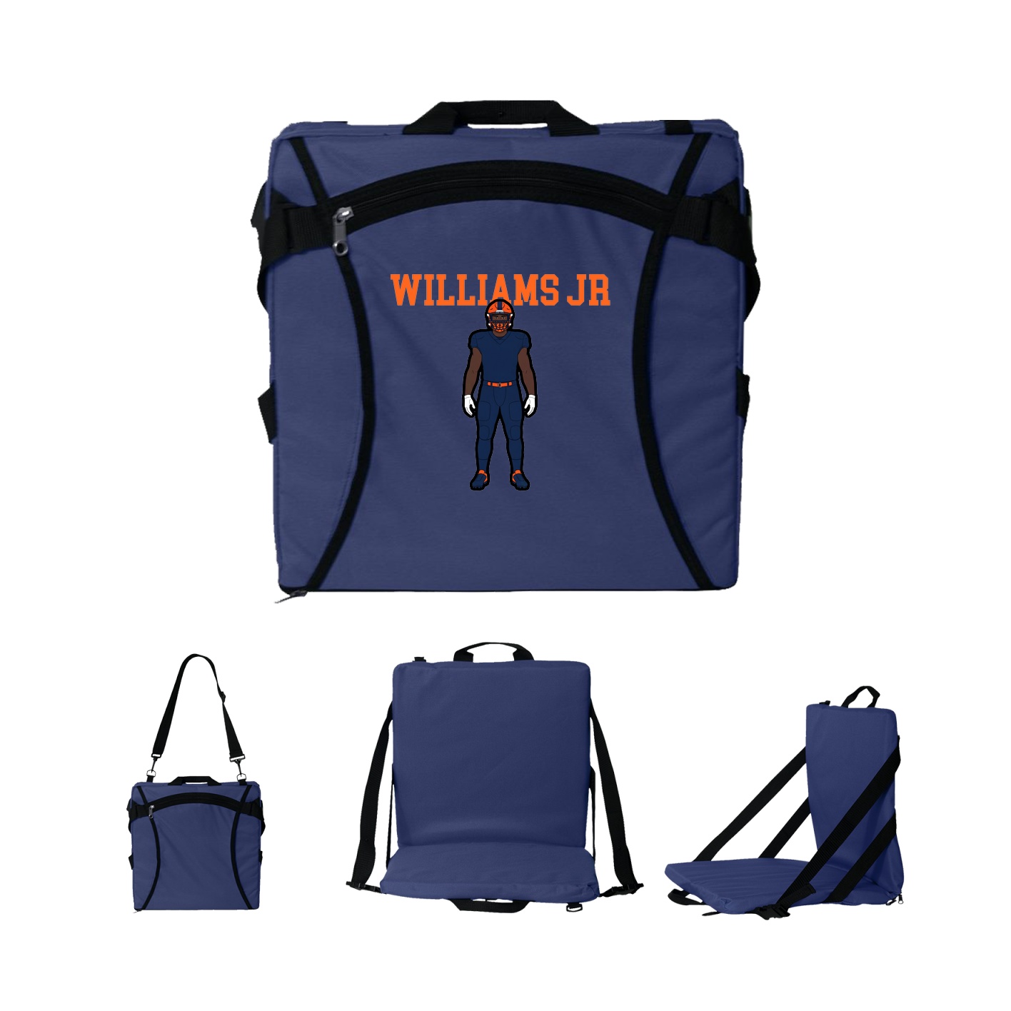 Folding Stadium Seat — Shirsey in Navy