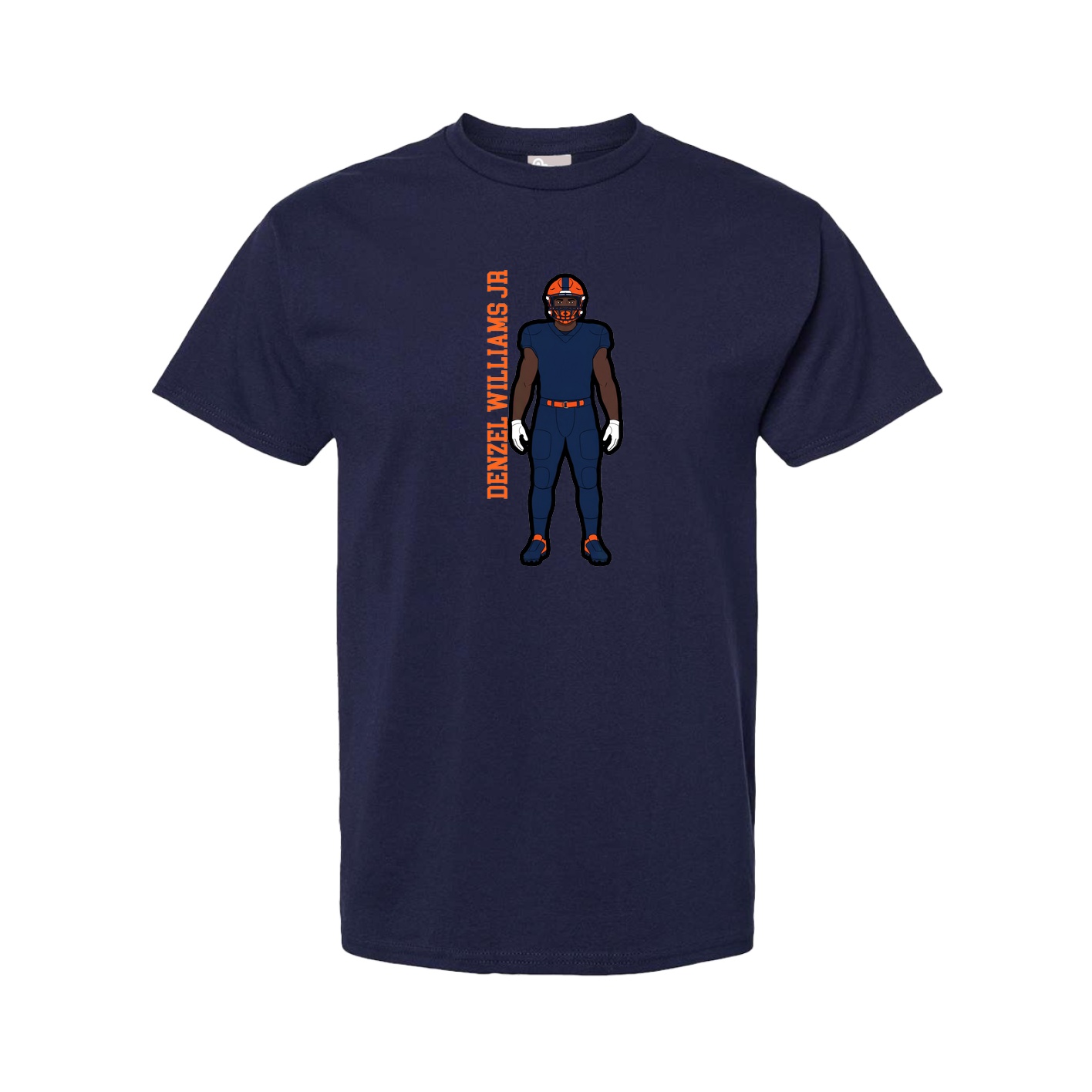 Youth Tee — Name Vertical in Navy