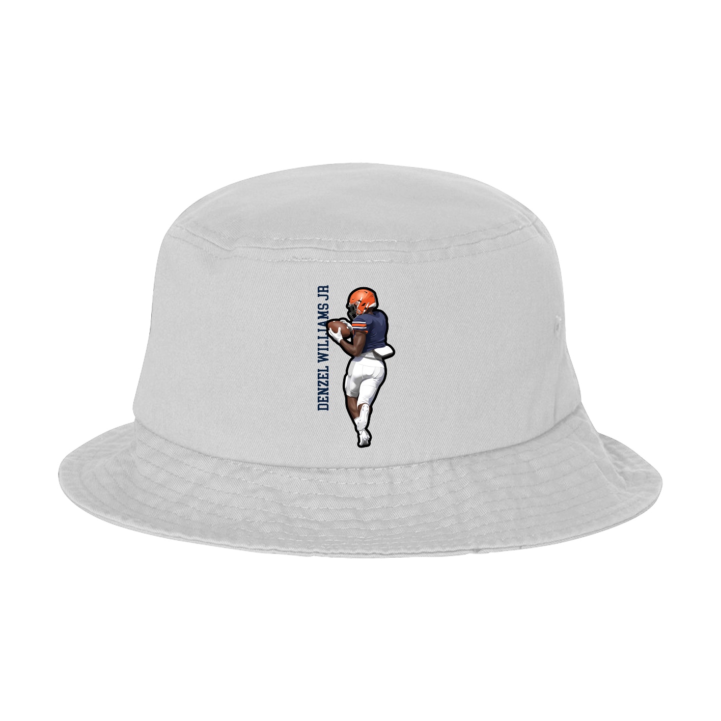 Bucket Cap — Name Vertical in White