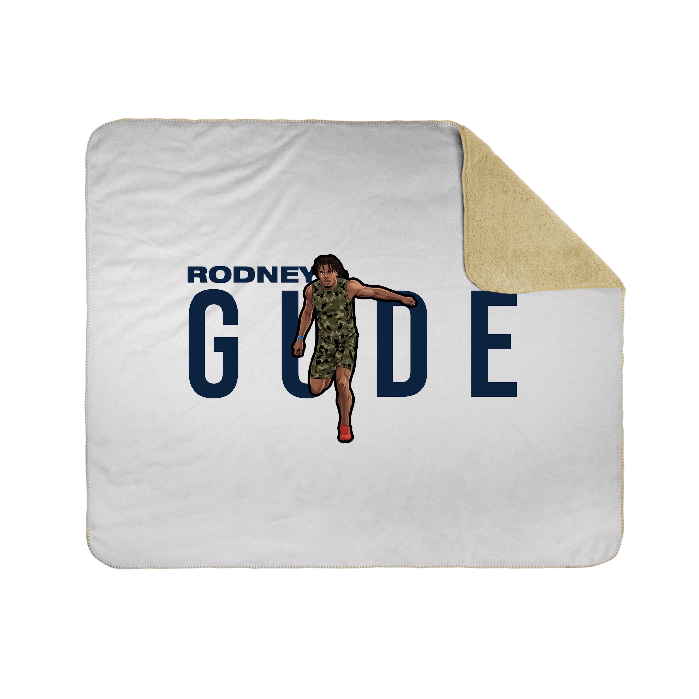 Throw Blanket — Player Name in White