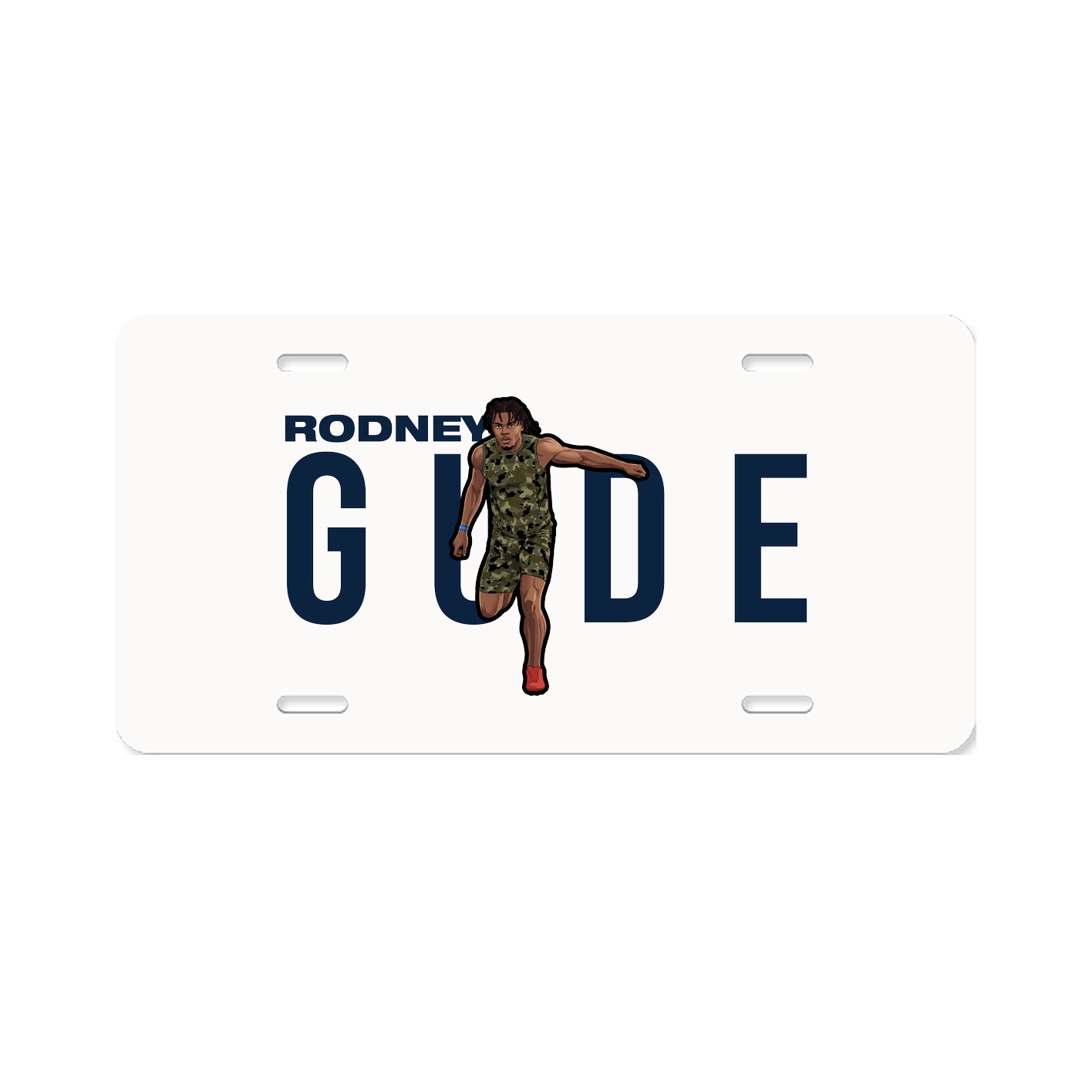 License Plate — Player Name in Classic