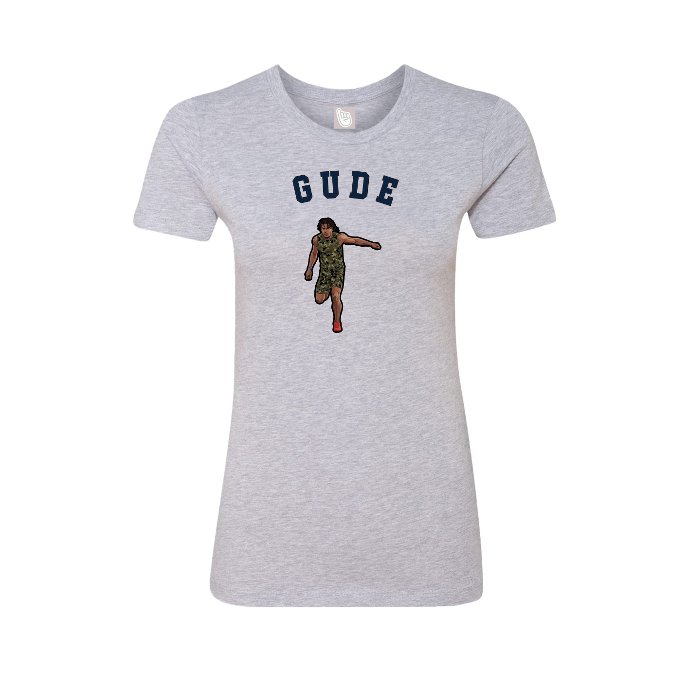 Fitted Women's Tee — Shirsey Arch in Grey