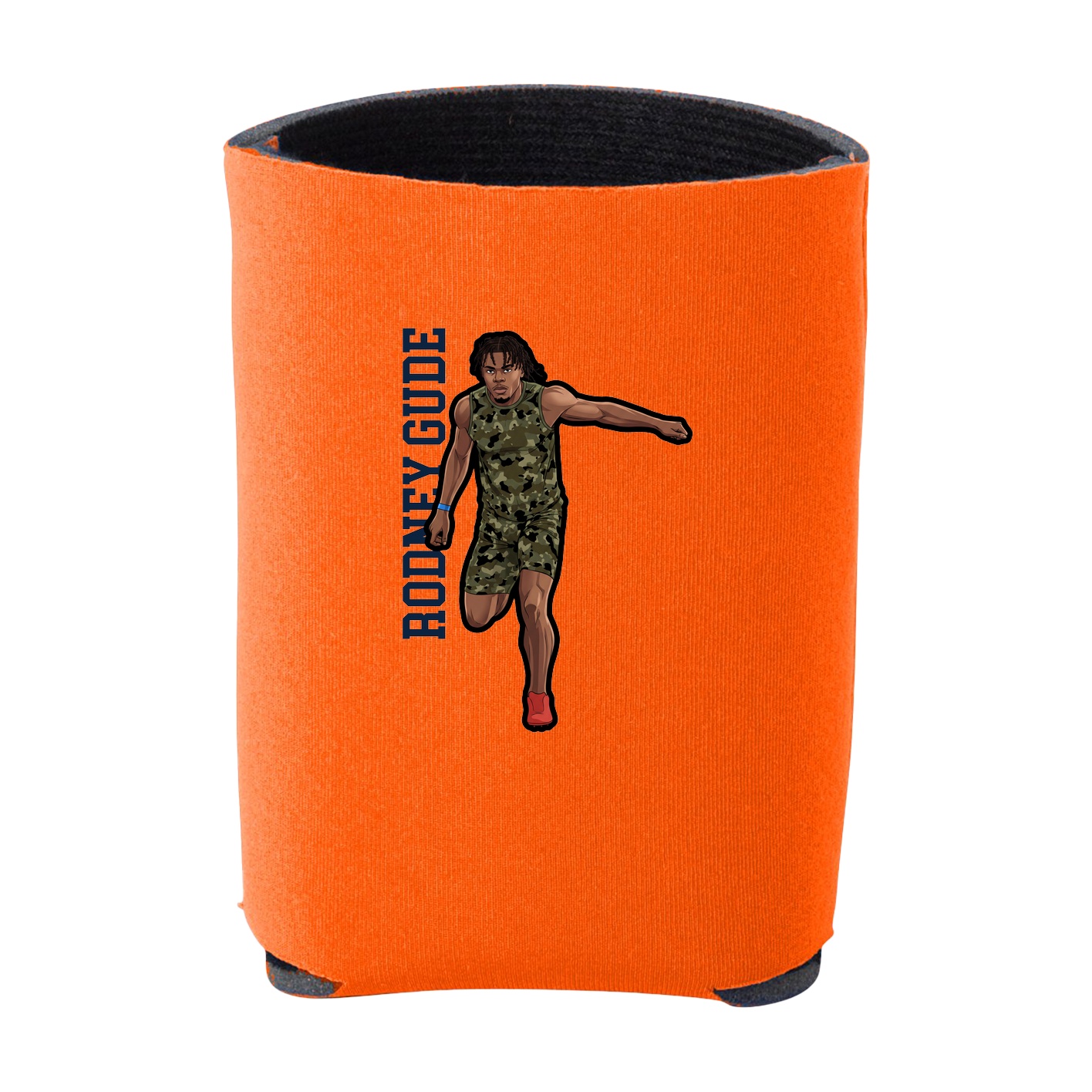 Can Holder — Name Vertical in Orange