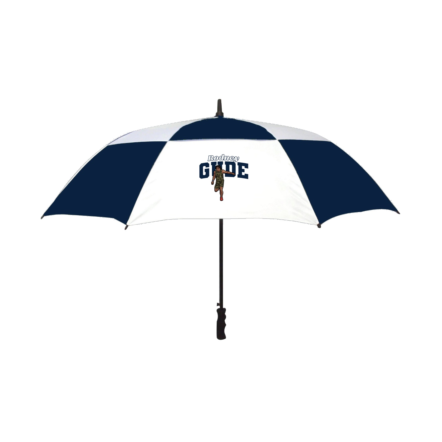 Golf Umbrella — Name Arch in Navy