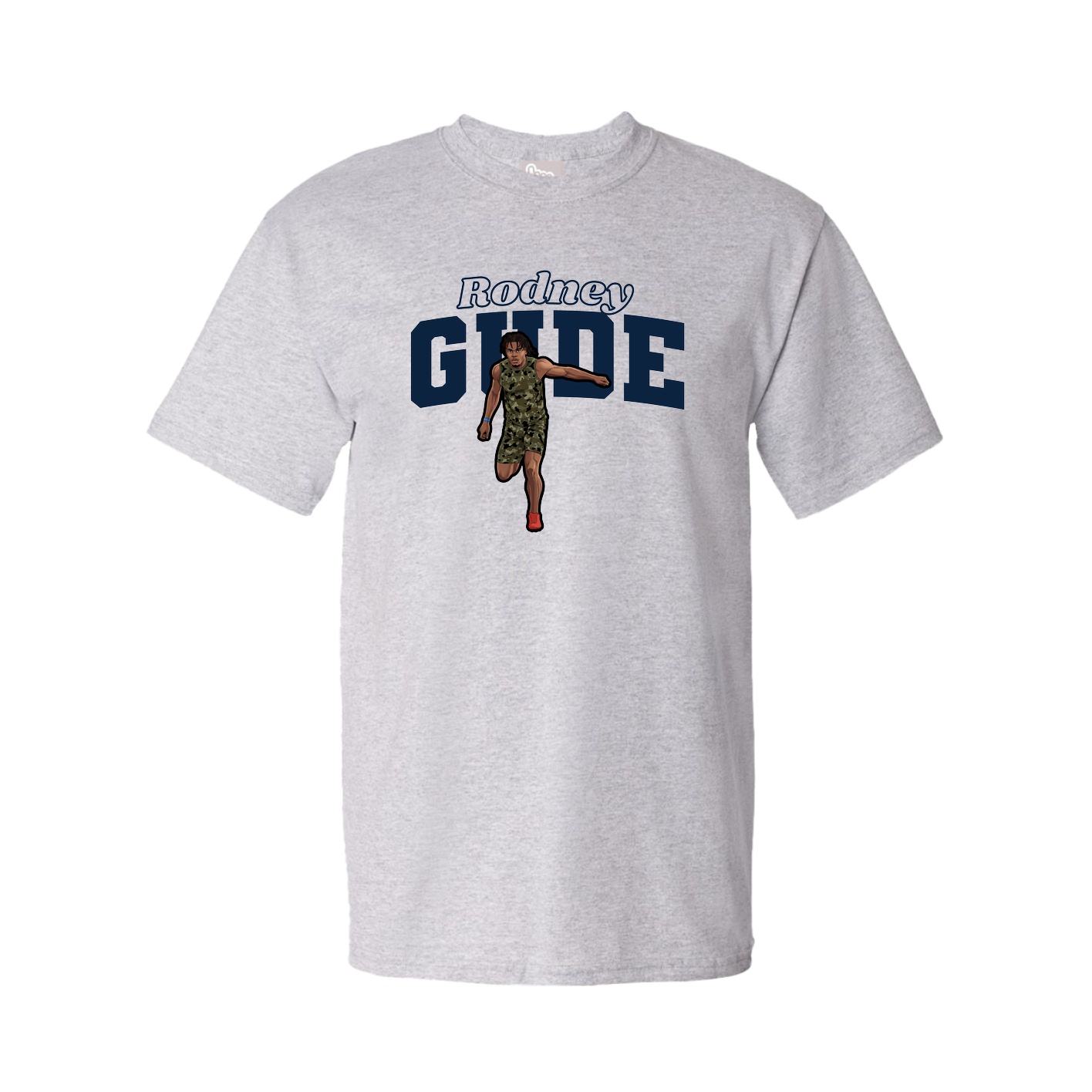 Youth Tee — Name Arch in Grey