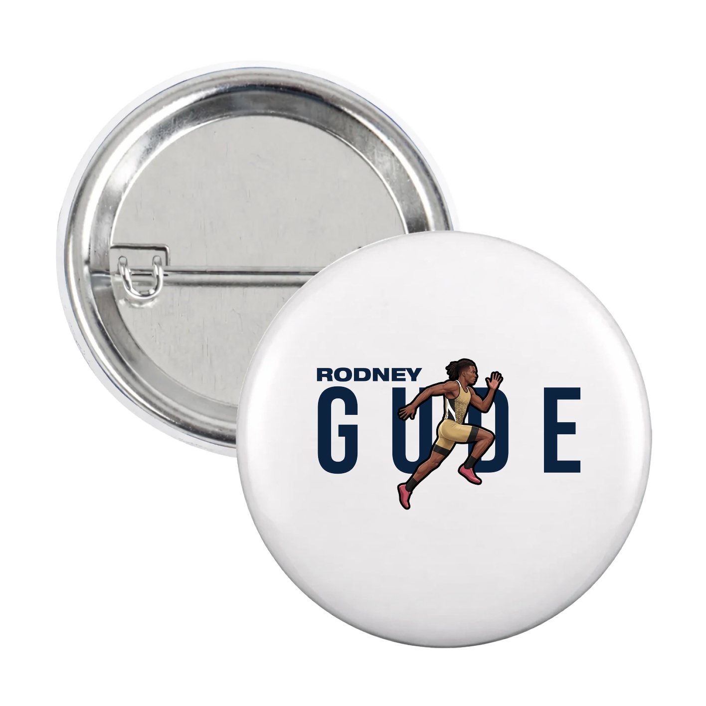 Game Day Button — Player Name in White