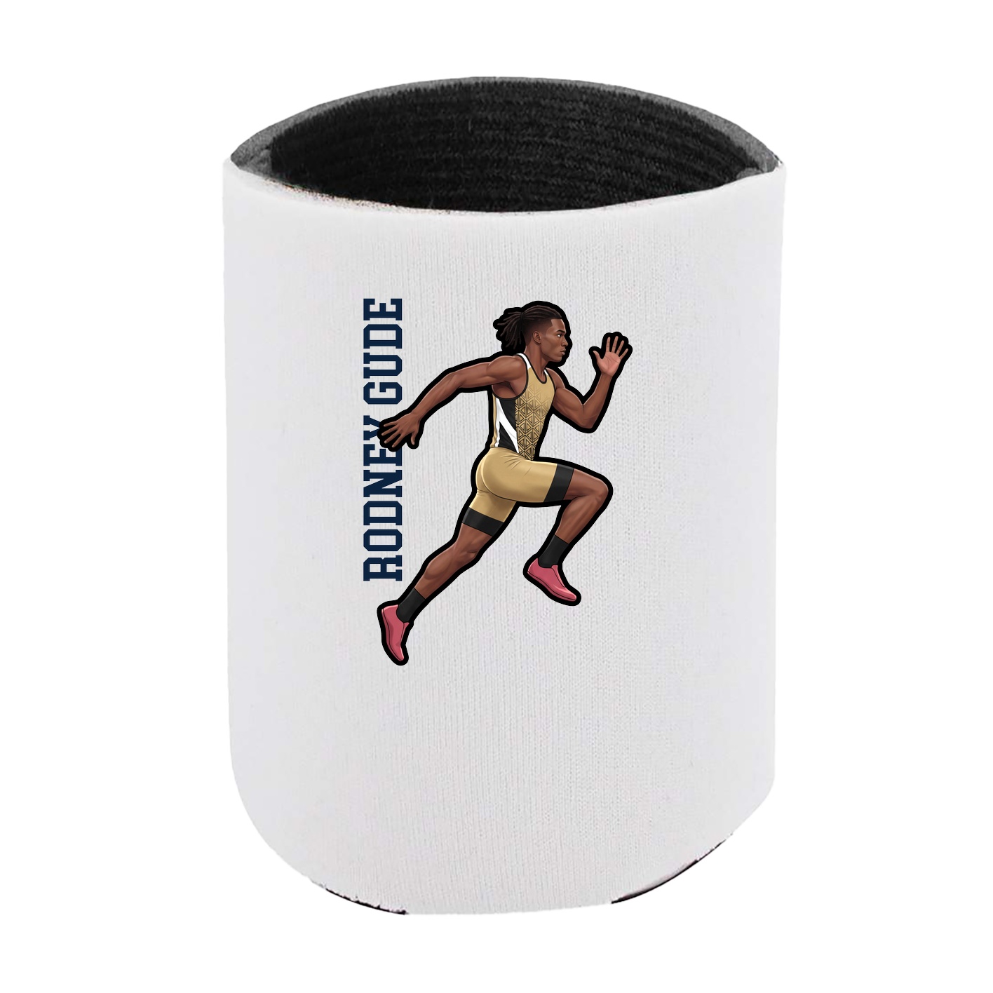 Can Holder — Name Vertical in White