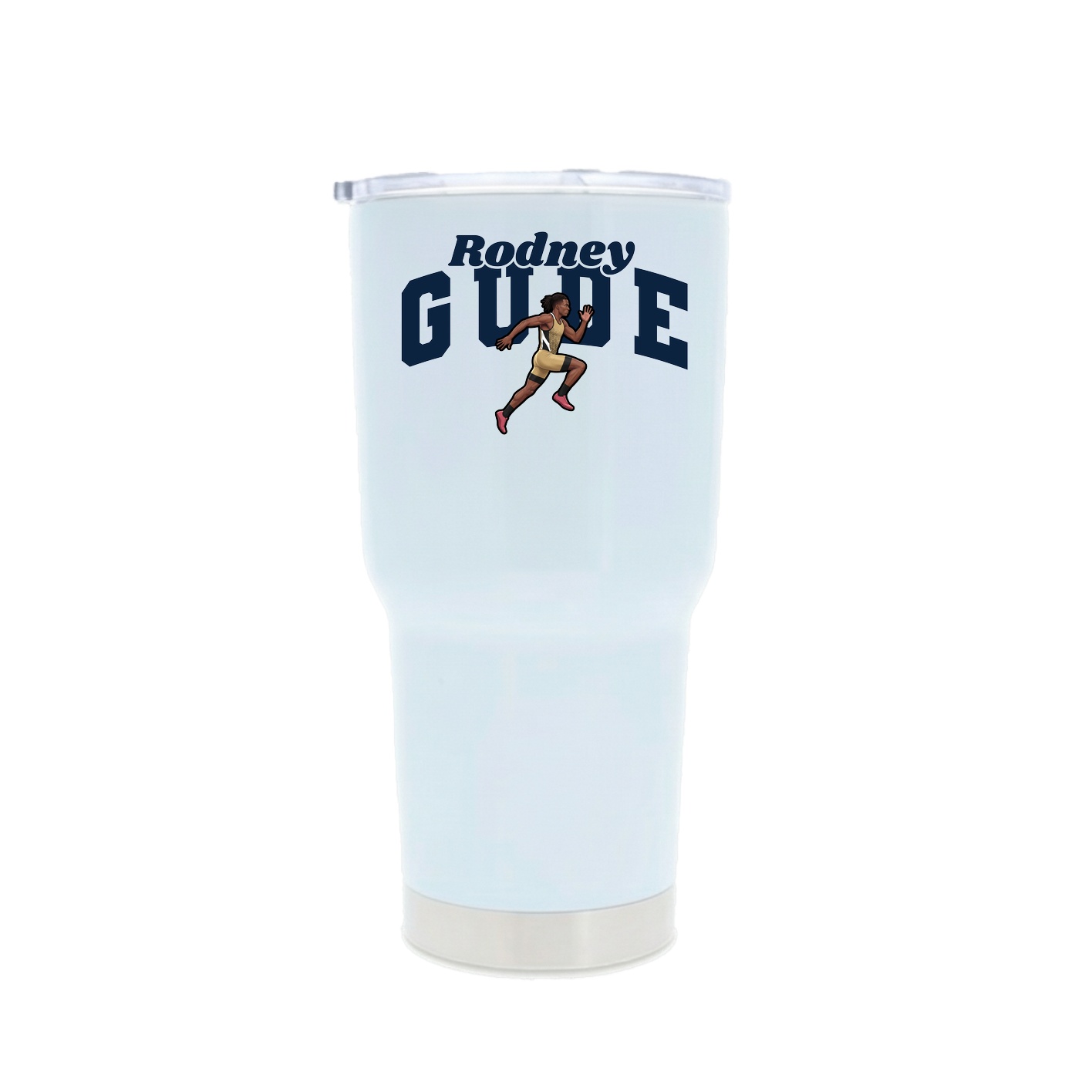 30oz Stainless Steel Tumbler — Signature Arch in White
