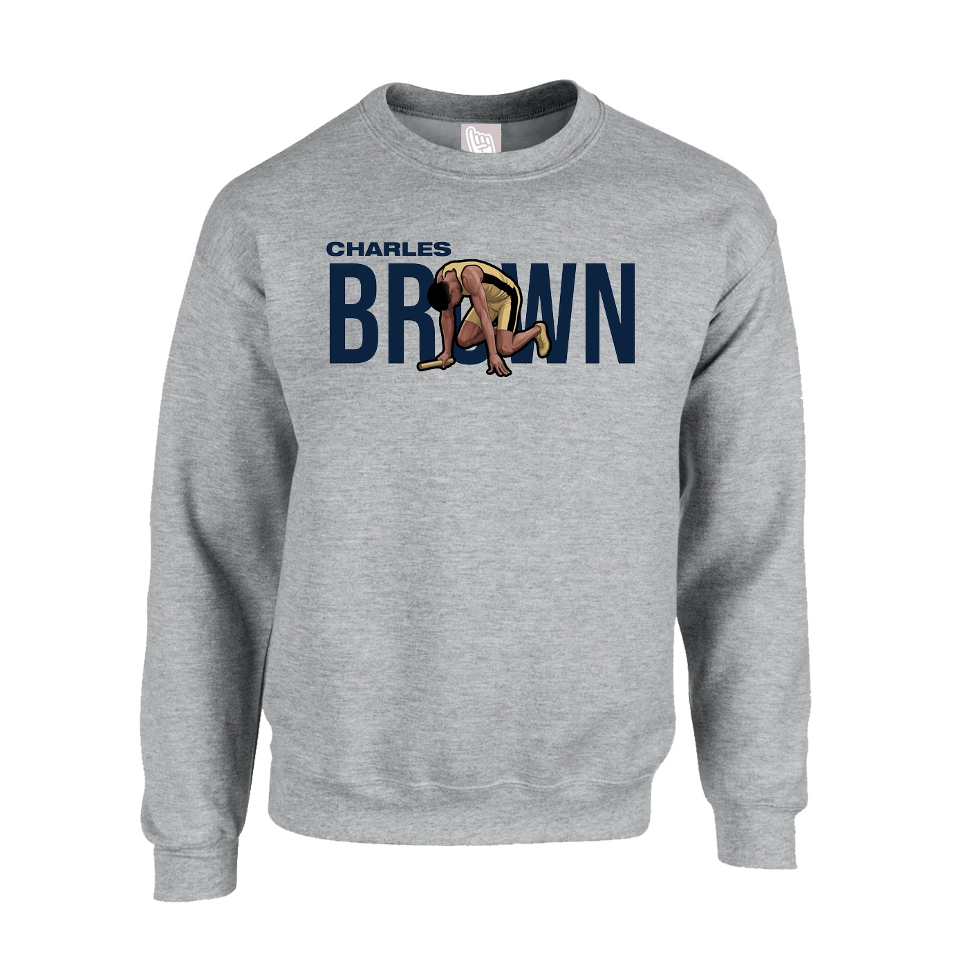 Fleece Crew — Player Name in Grey