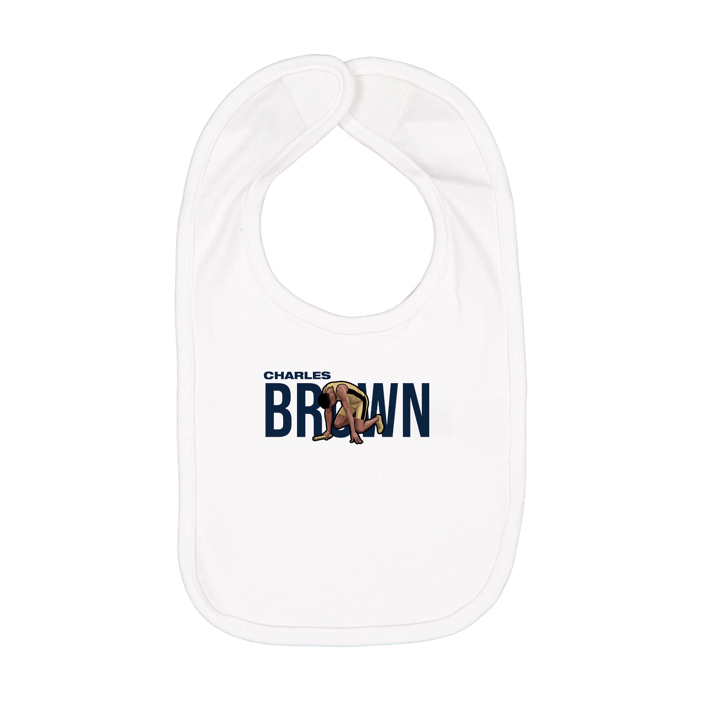 Infant Bib — Player Name in White