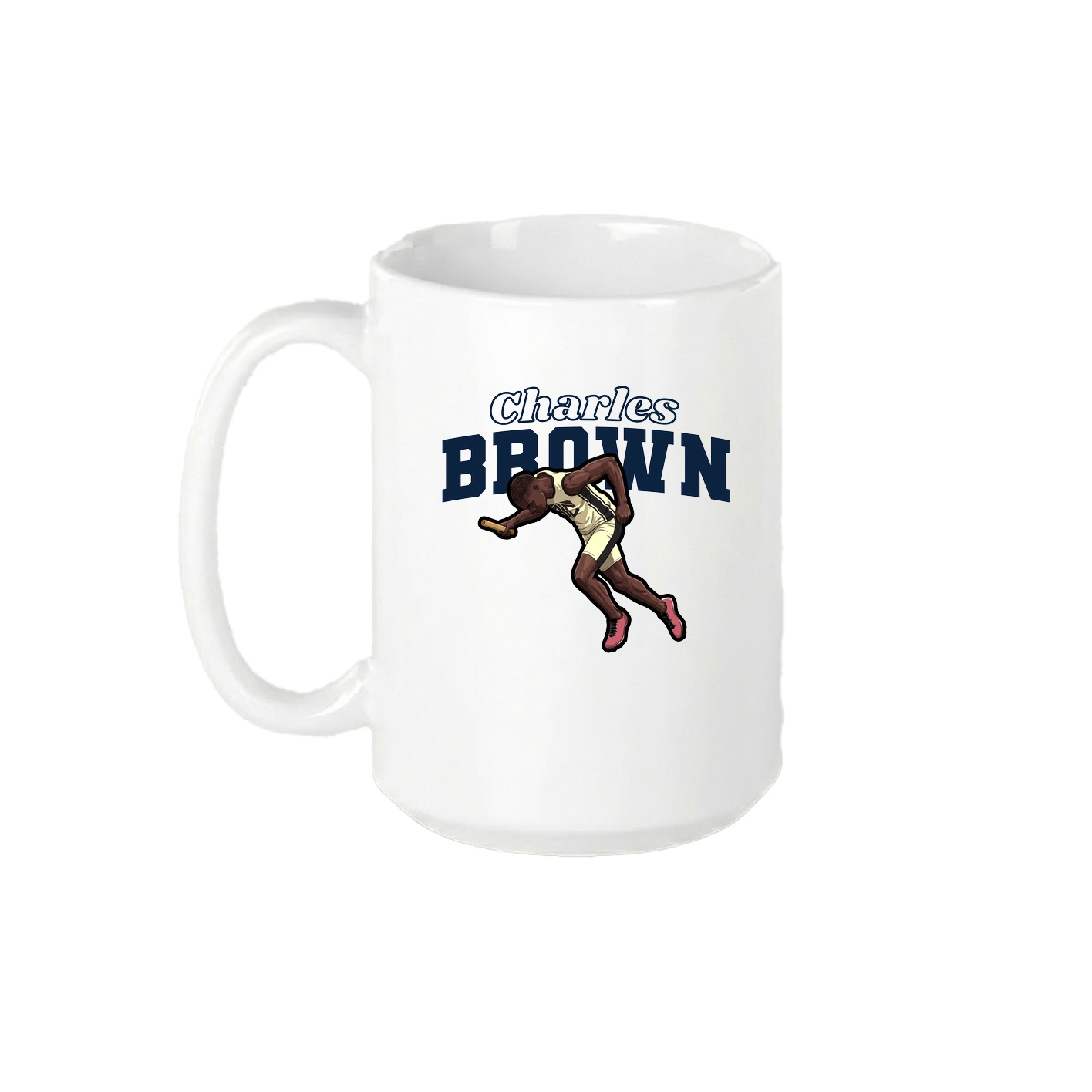 15oz Coffee Mug — Name Arch in White