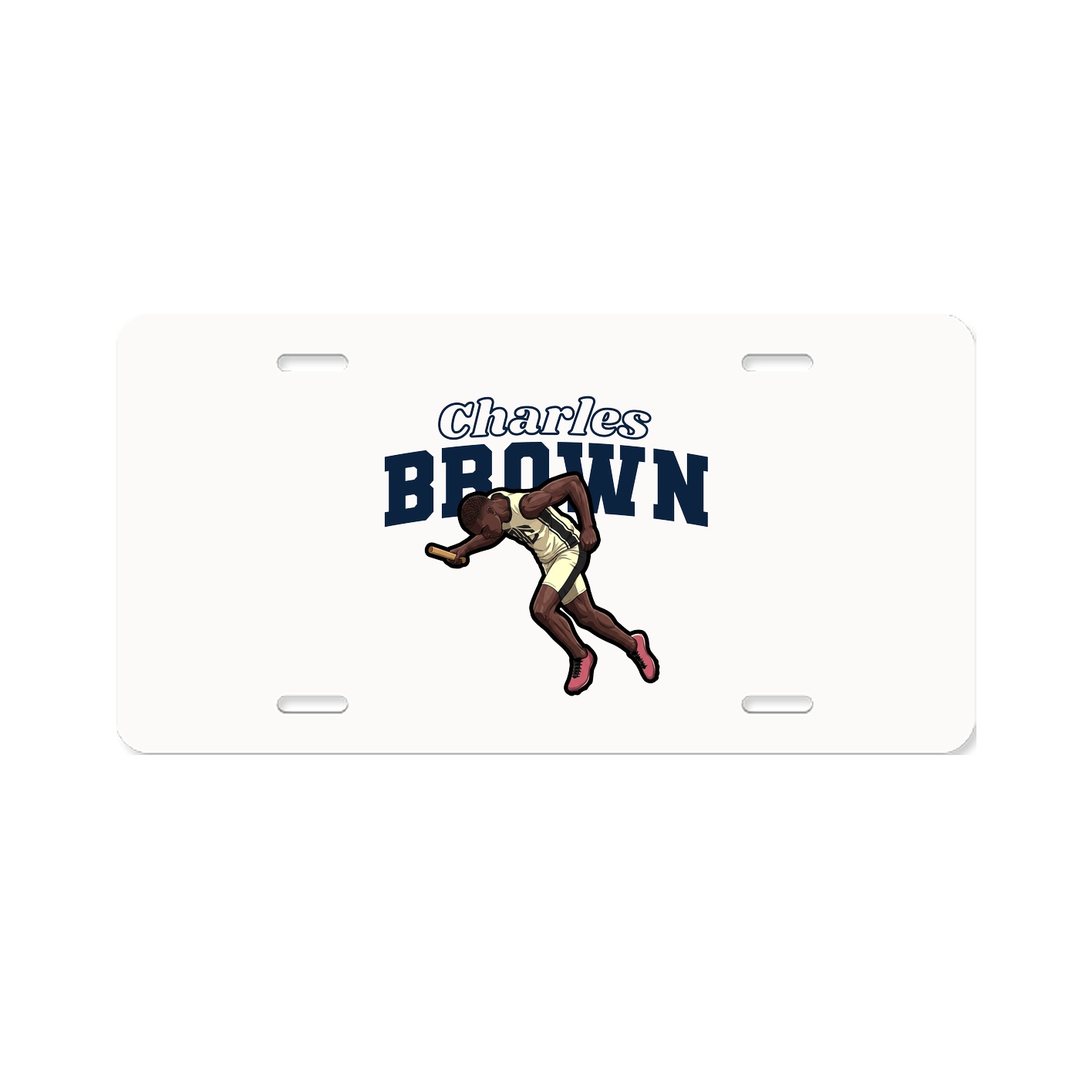 License Plate — Name Arch in Classic