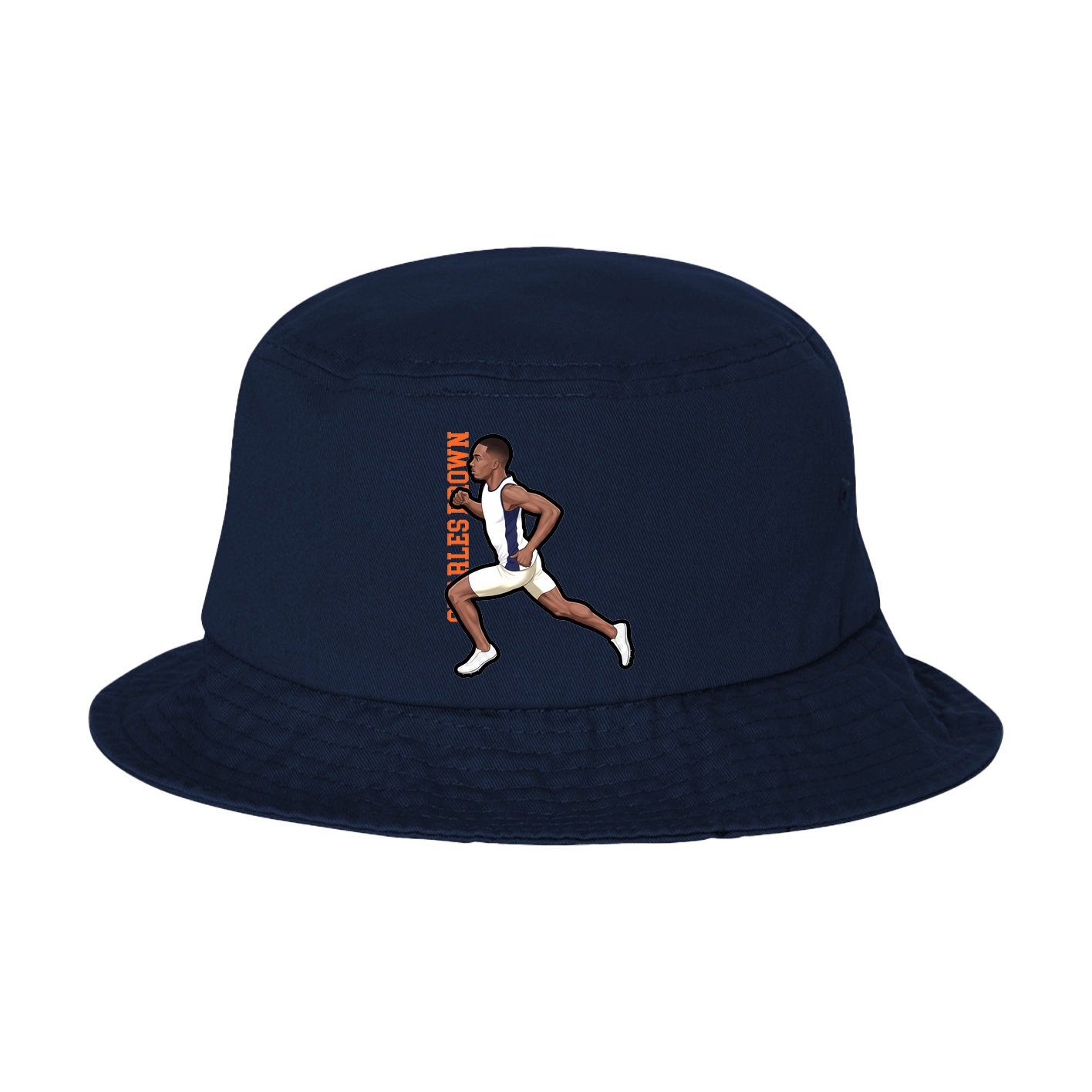 Bucket Cap — Name Vertical in Navy