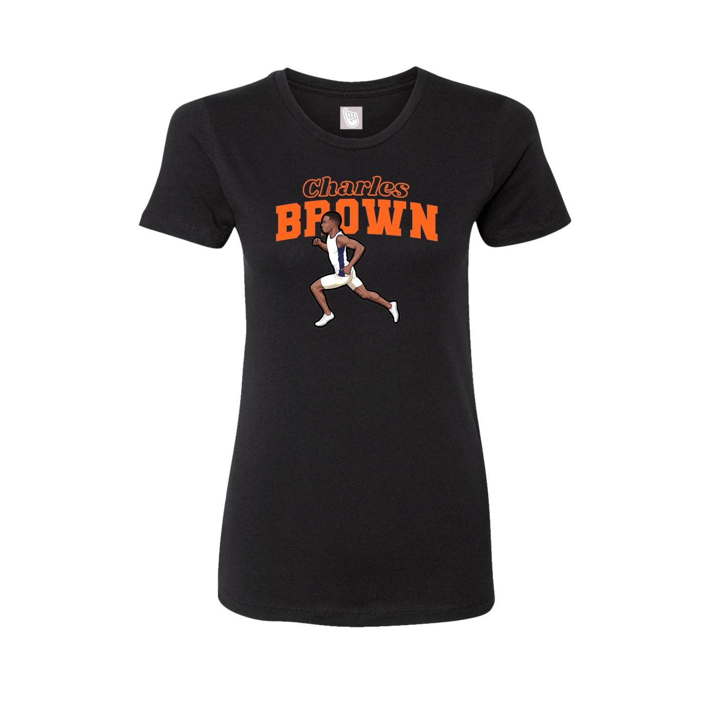Womens Tee — Name Arch in Black