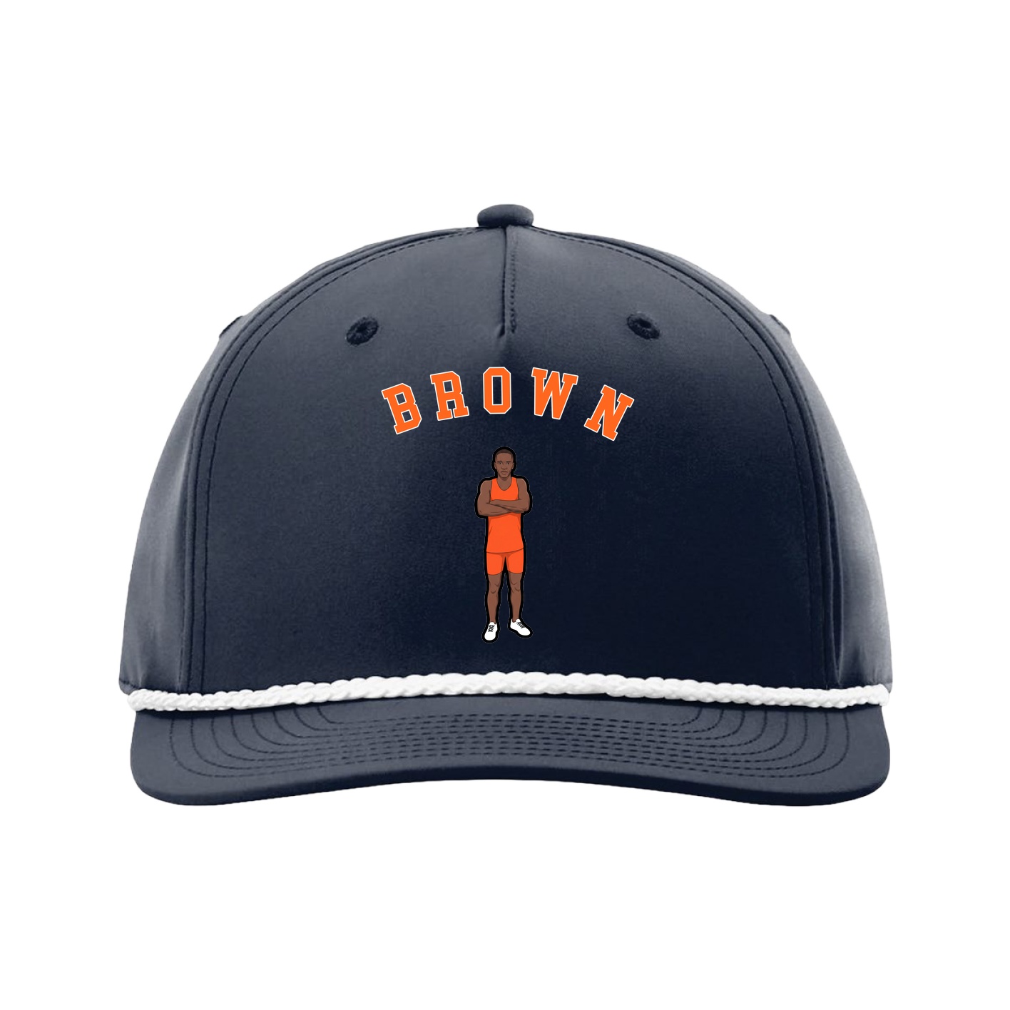 Five-Panel Classic Rope Cap — Shirsey Arch in Navy