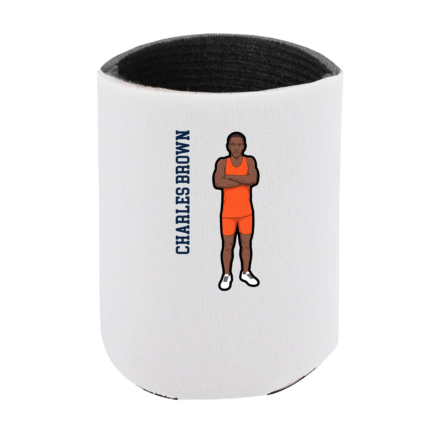Can Holder — Name Vertical in White