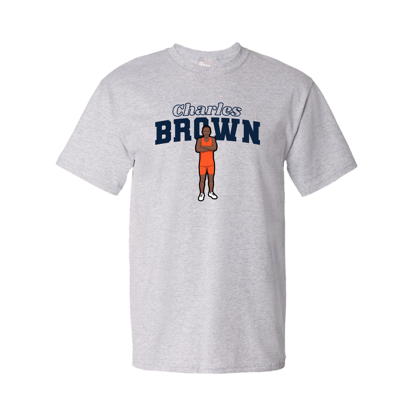 Tee — Name Arch in Grey