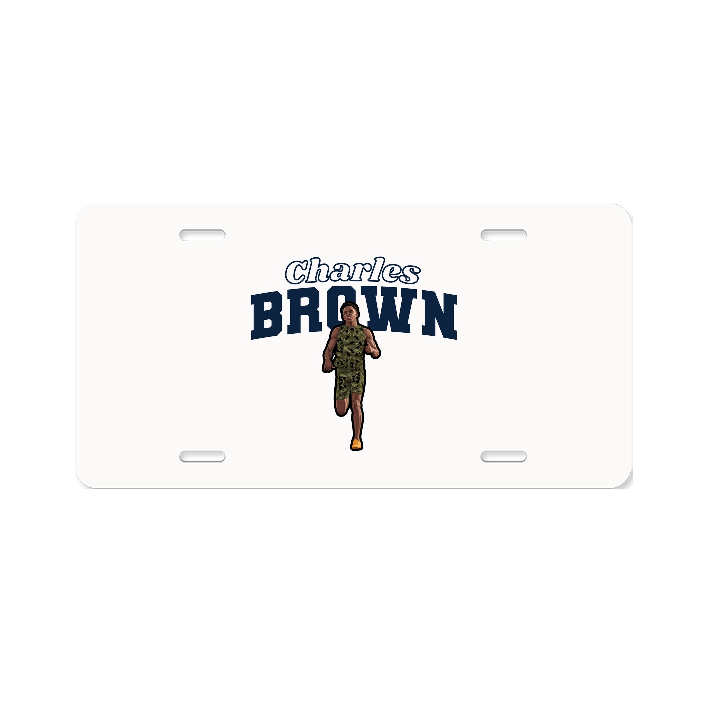 License Plate — Name Arch in Classic