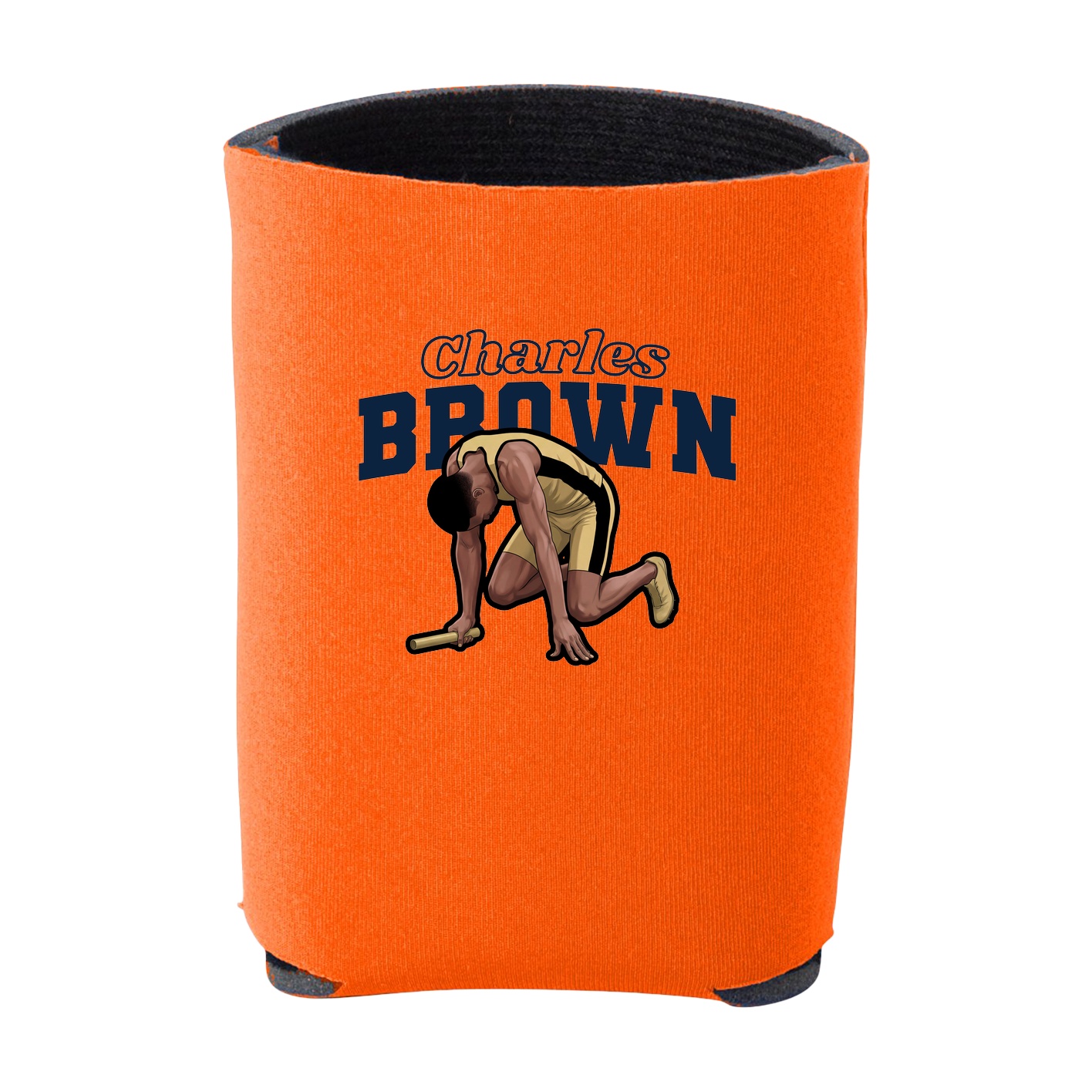 Can Holder — Name Arch in Orange