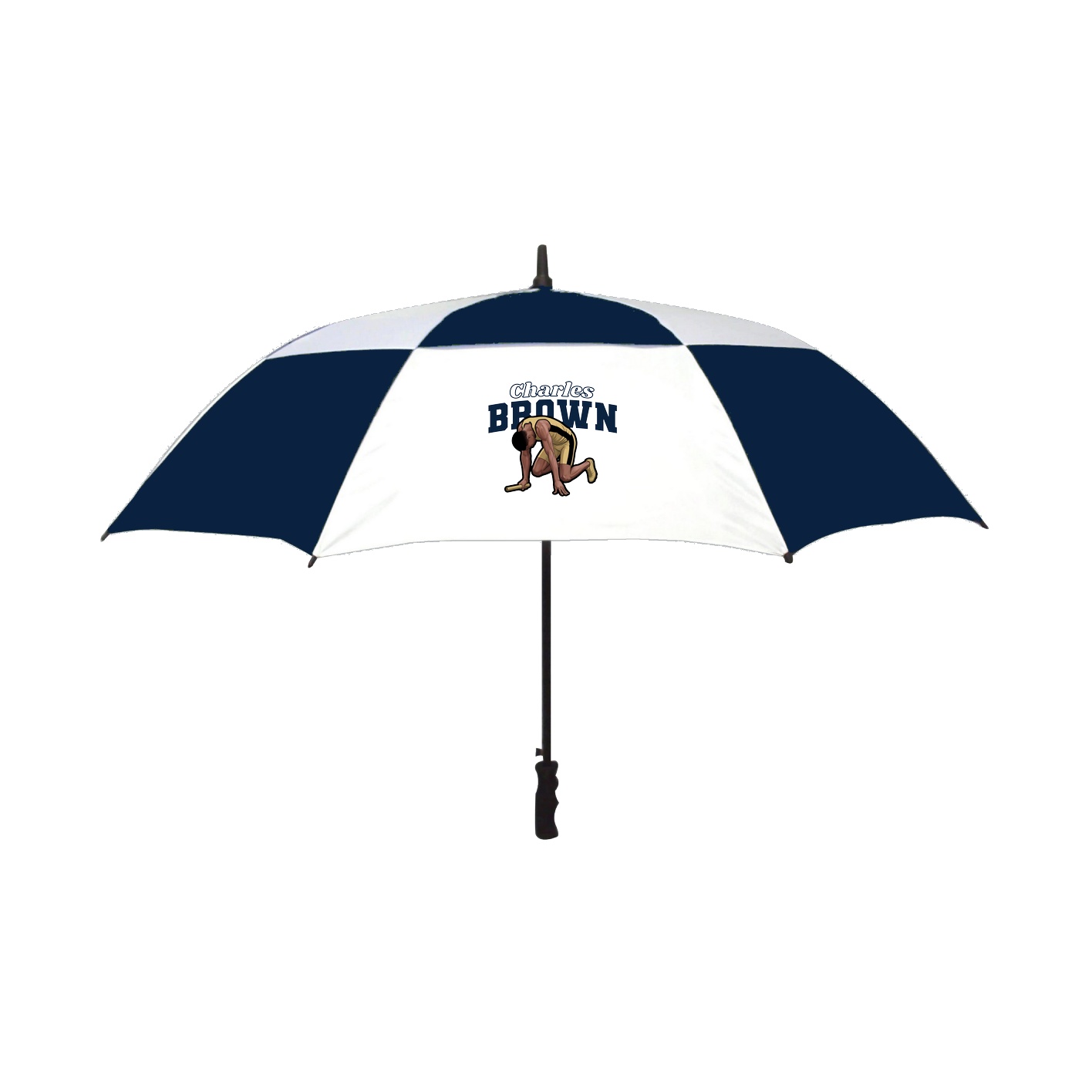 Golf Umbrella — Name Arch in Navy