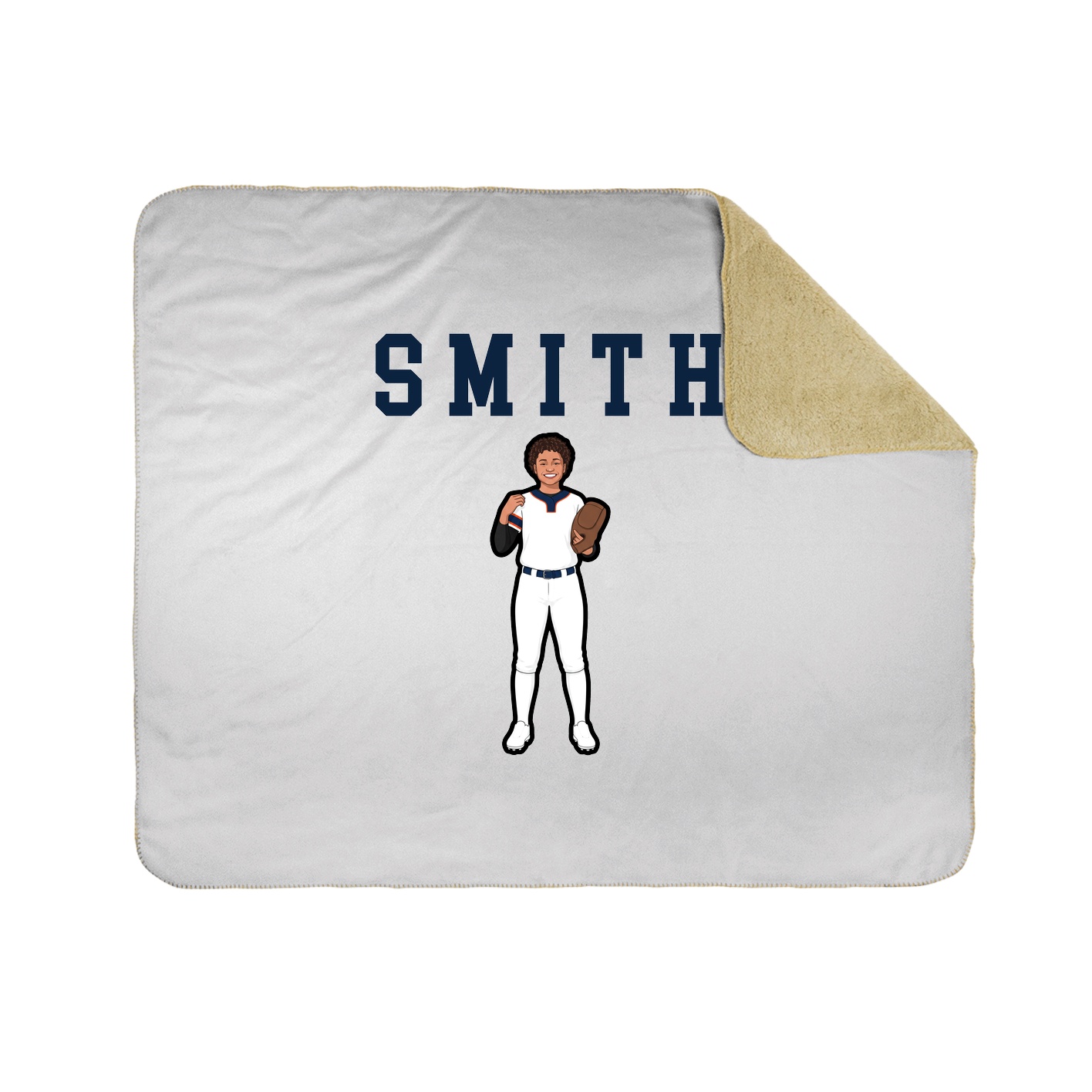 Throw Blanket — Shirsey in White