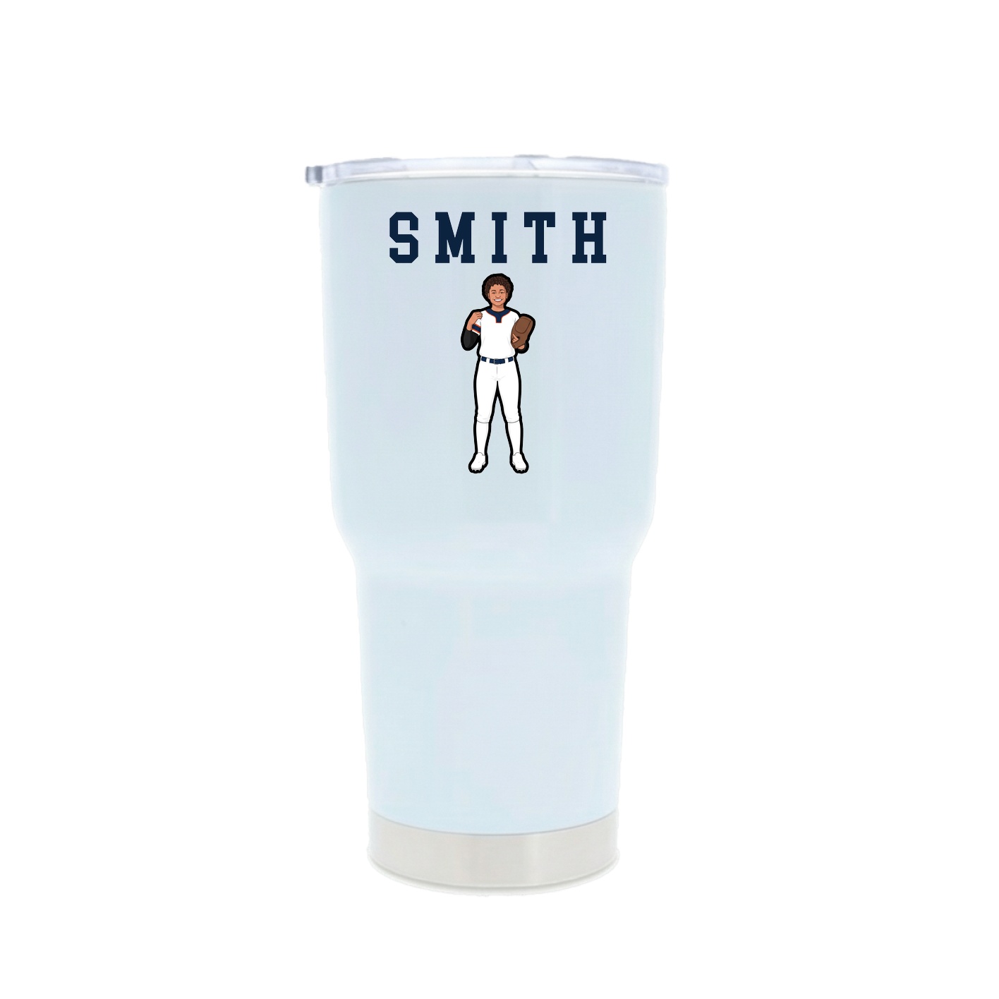 30oz Stainless Steel Tumbler — Shirsey in White