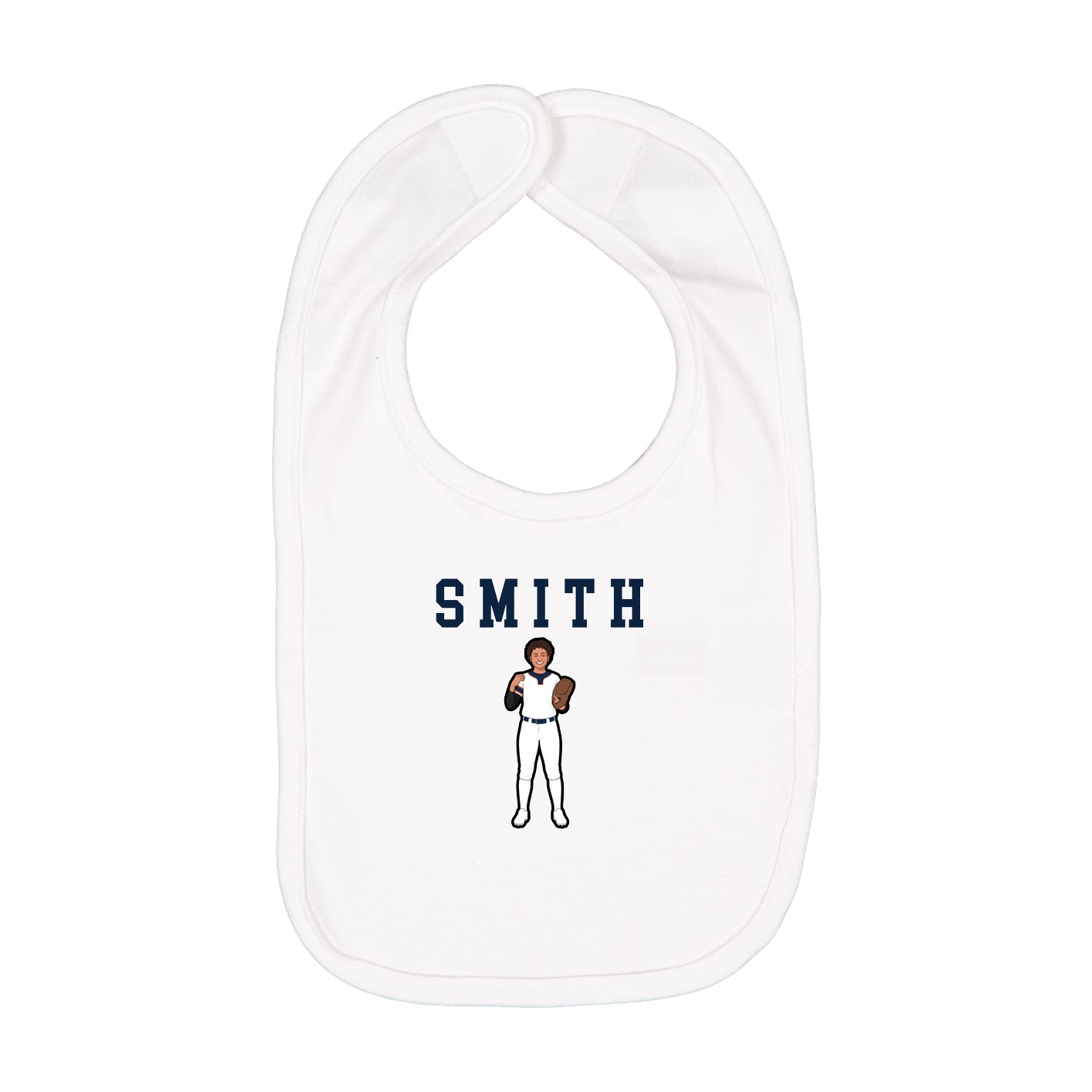 Infant Bib — Shirsey in White