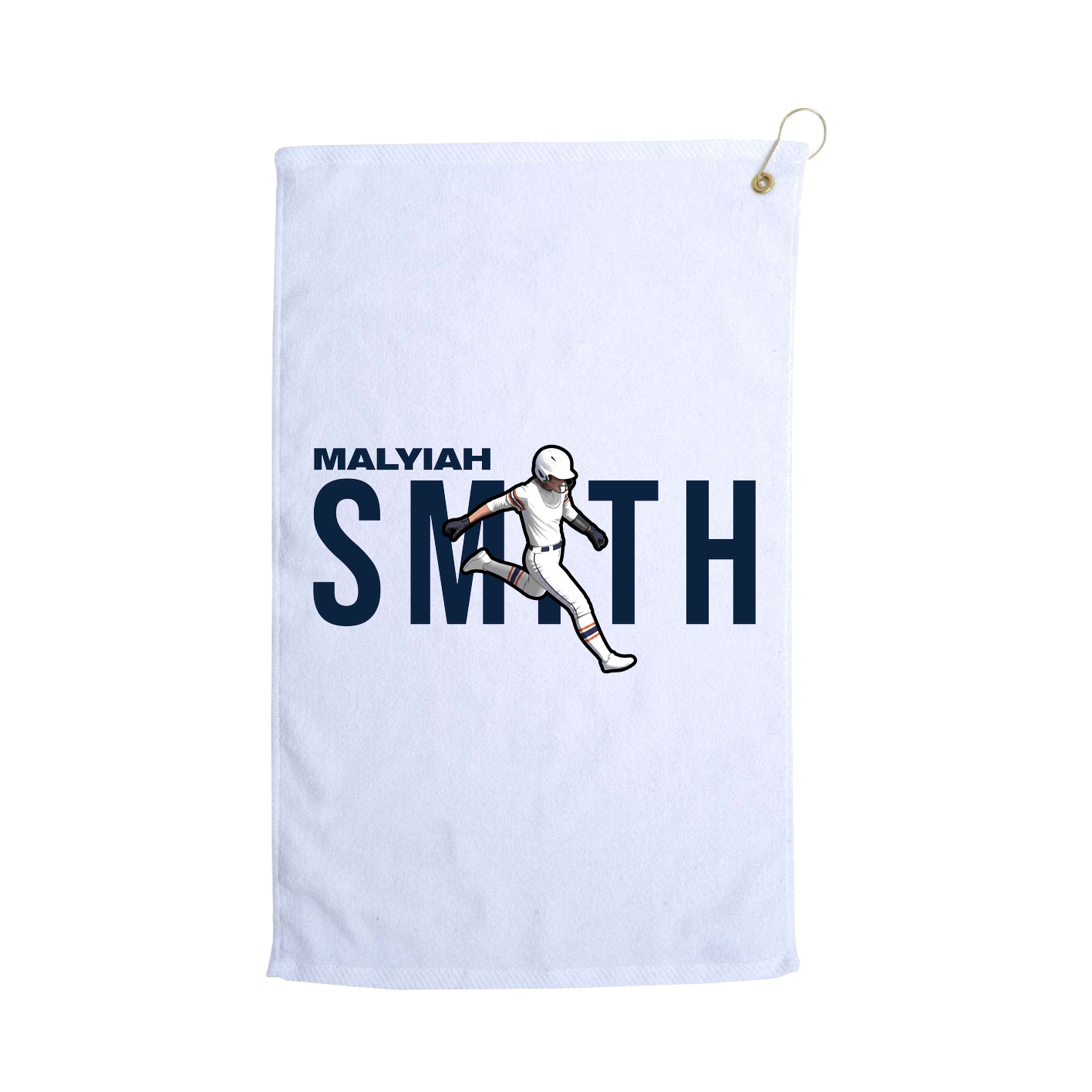 Golf Towel — Player Name in White