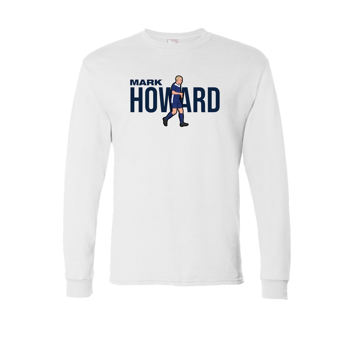 Long Sleeve Tee — Player Name in White