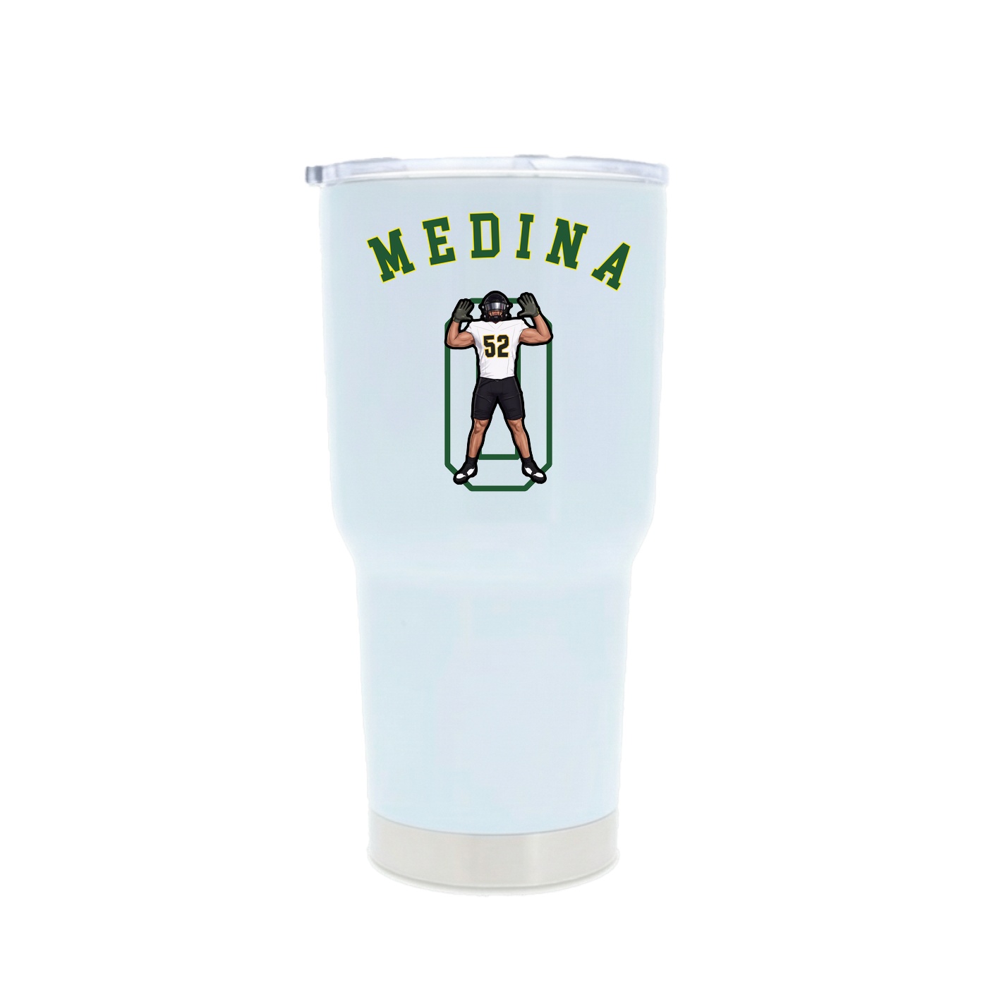 30oz Stainless Steel Tumbler — Shirsey Arch in White