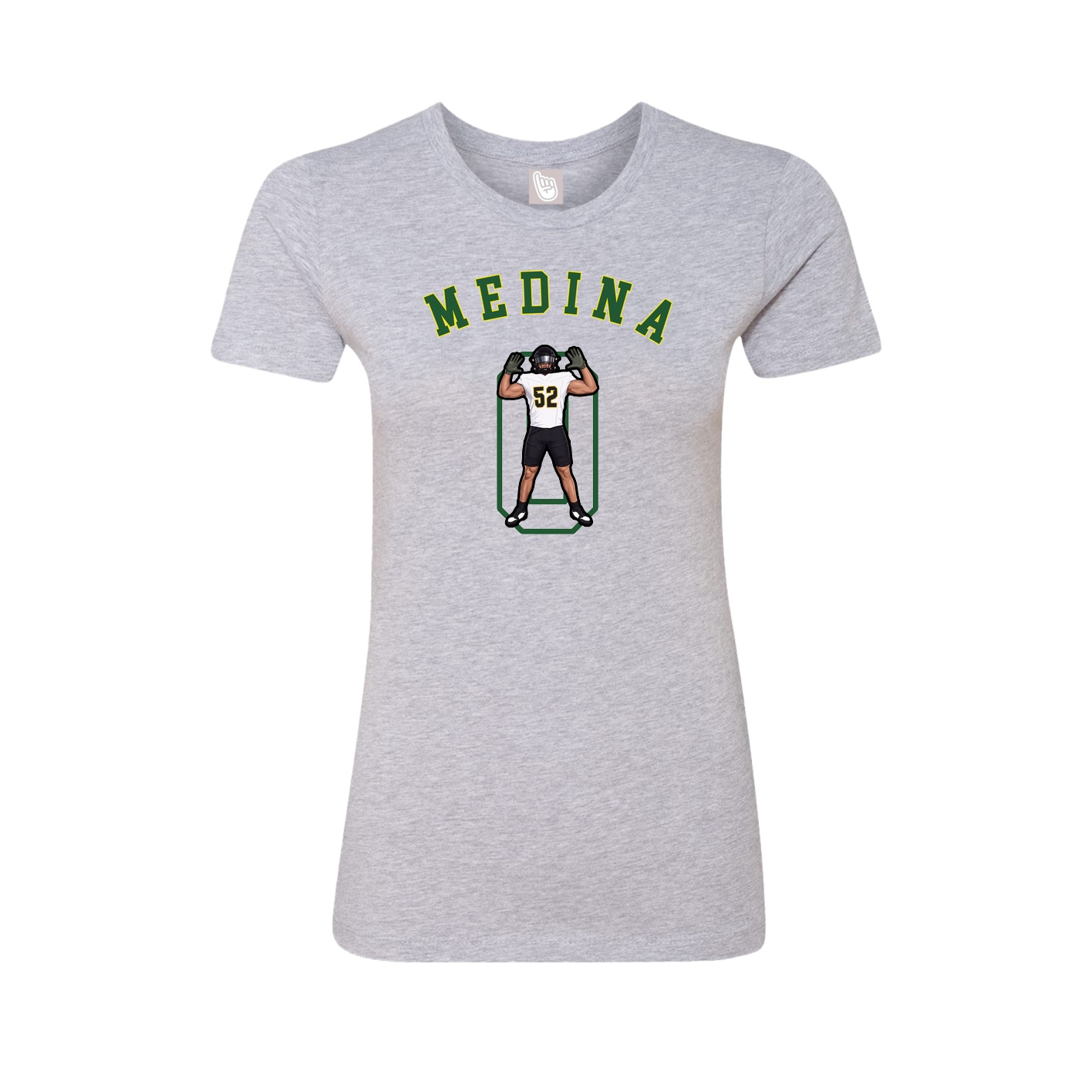 Fitted Women's Tee — Shirsey Arch in Grey